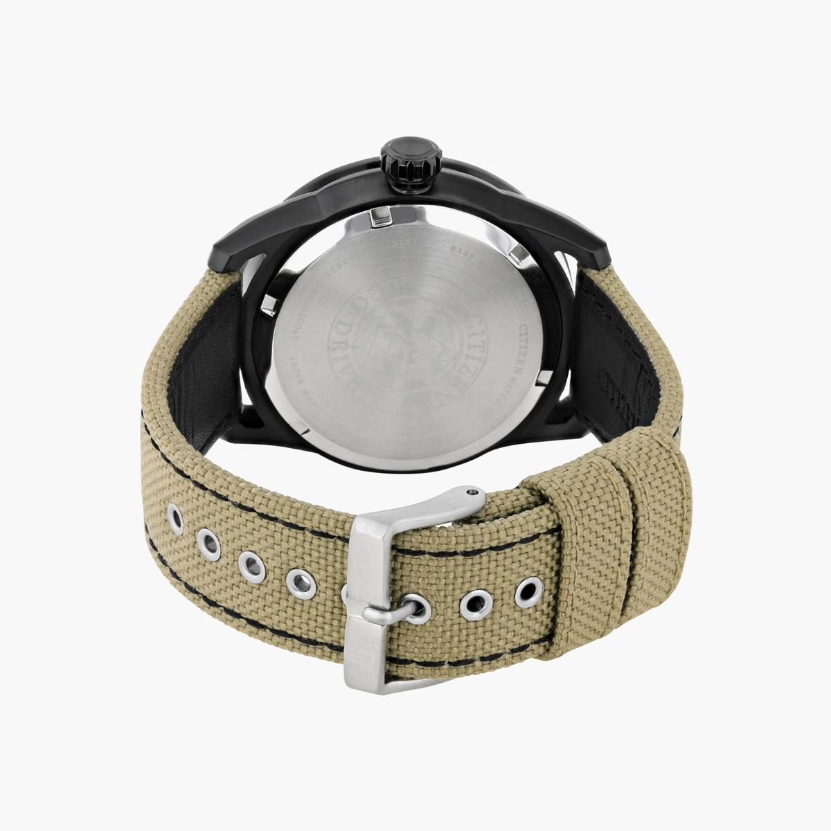 ساعة تناظرية بيج إيكو درايف بحزام قماش للرجال من سيتيزن - AW1365 19P-men-watchesandjewellery-watches-image-2