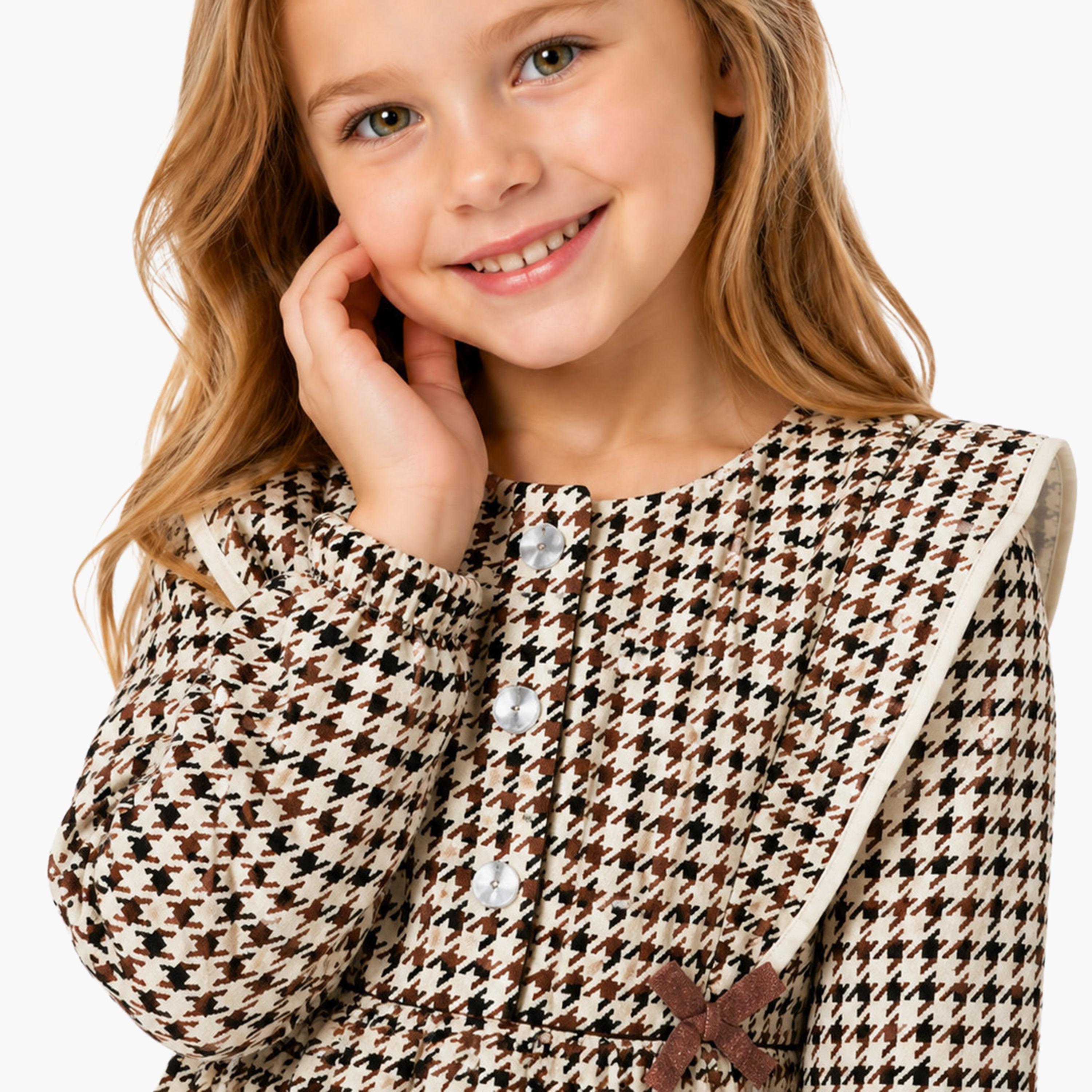 Victor and Jane Printed Long Sleeves Dress-girls-clothing-dressesandjumpsuits-image-3