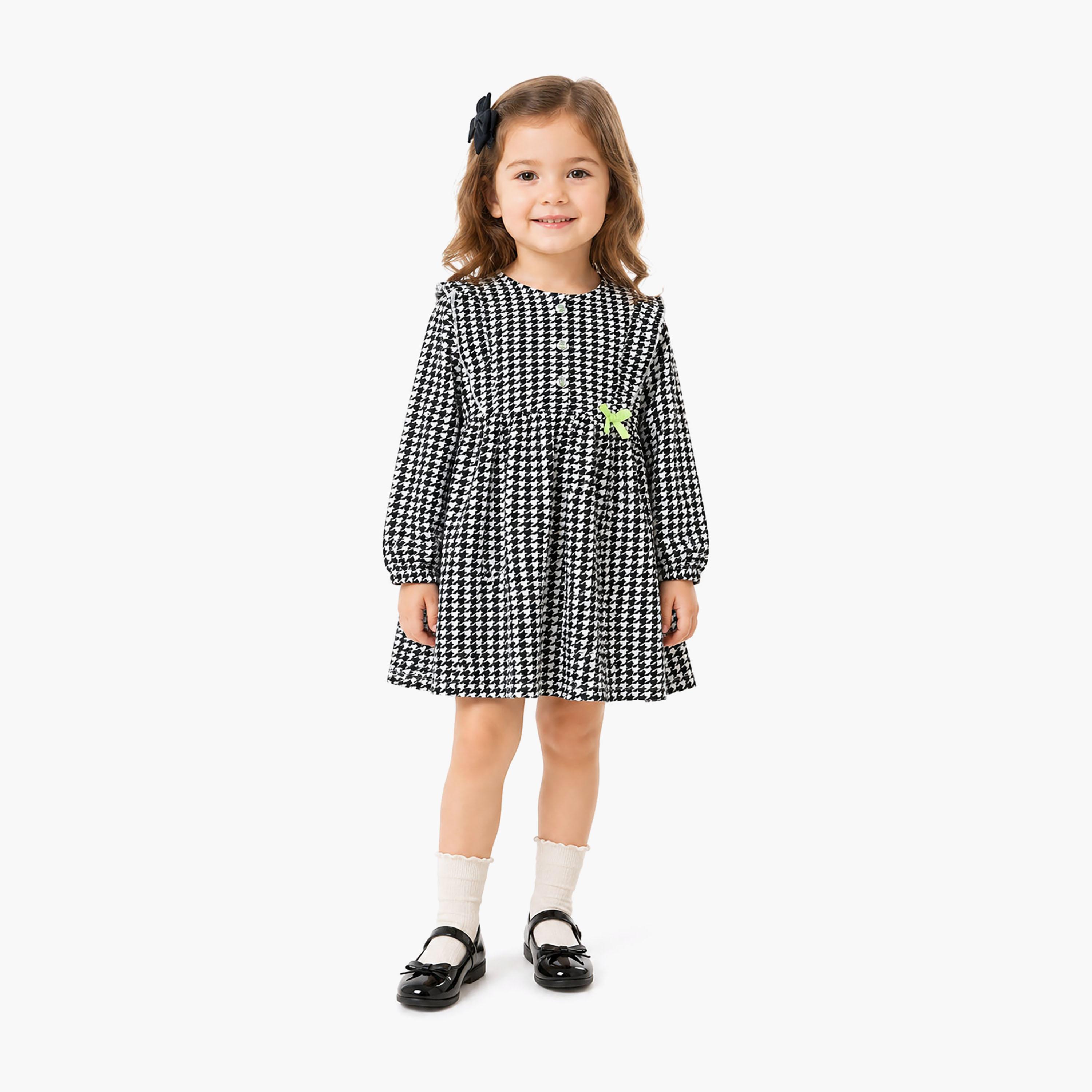 Victor and Jane Printed Long Sleeves Dress-girls-clothing-dressesandjumpsuits-image-1