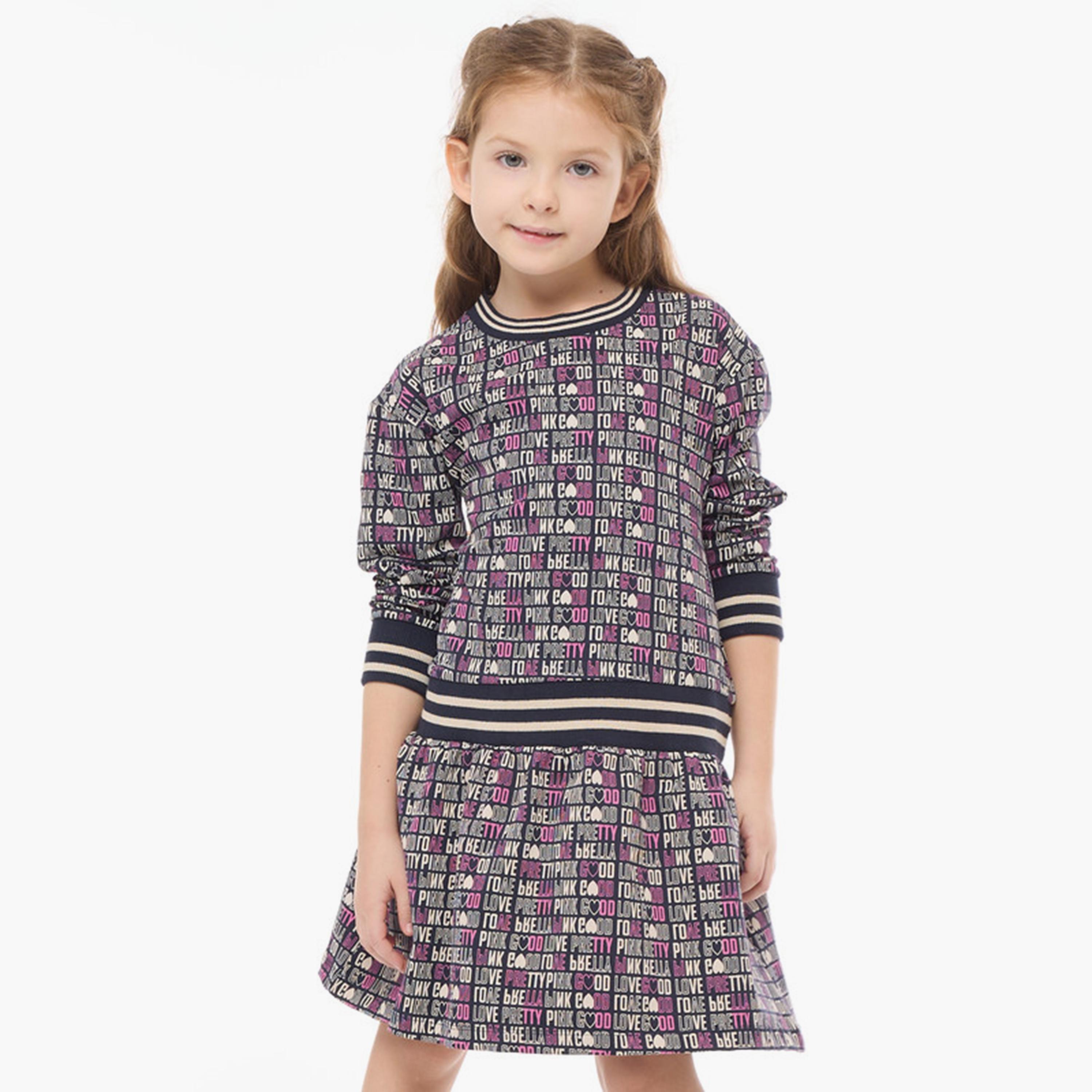 Victor and Jane Printed Long Sleeves Dress-girls-clothing-dressesandjumpsuits-image-2