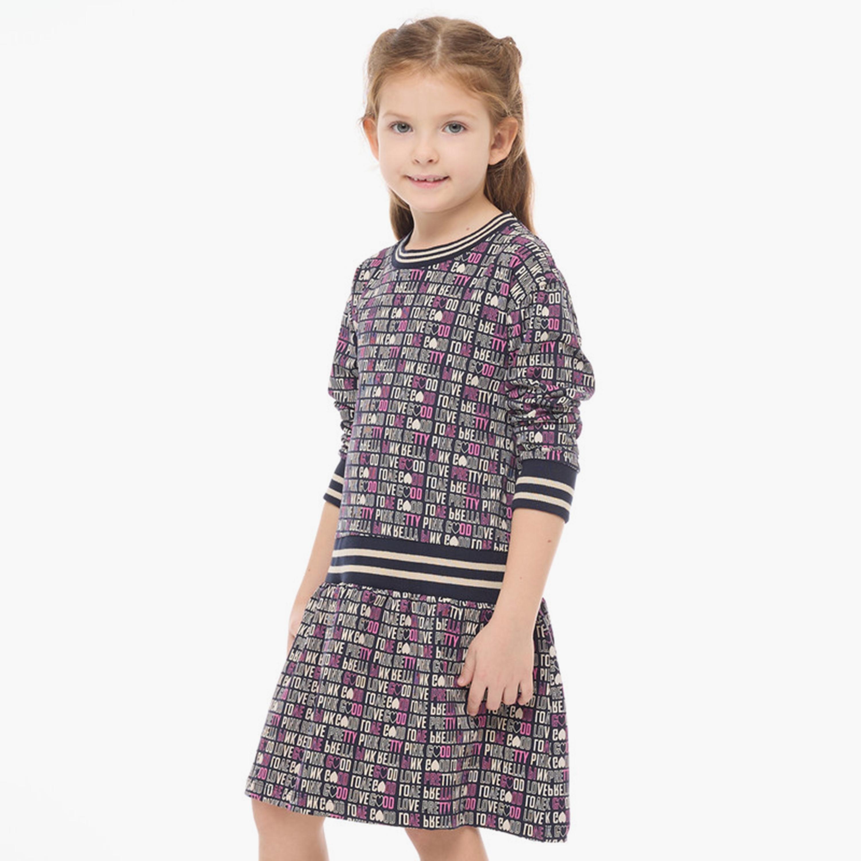Victor and Jane Printed Long Sleeves Dress-girls-clothing-dressesandjumpsuits-image-3