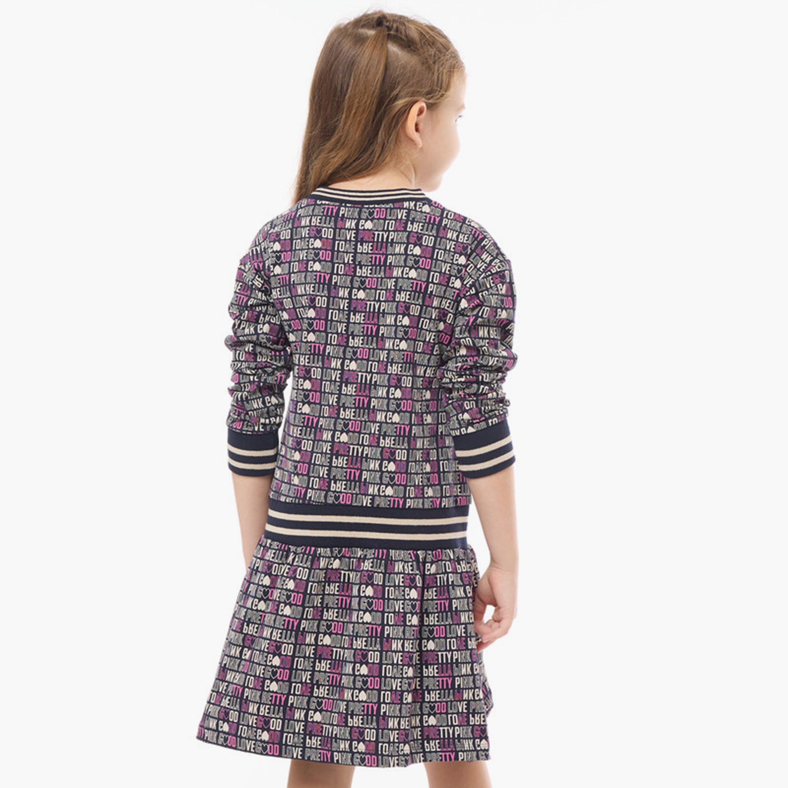 Victor and Jane Printed Long Sleeves Dress-girls-clothing-dressesandjumpsuits-image-4