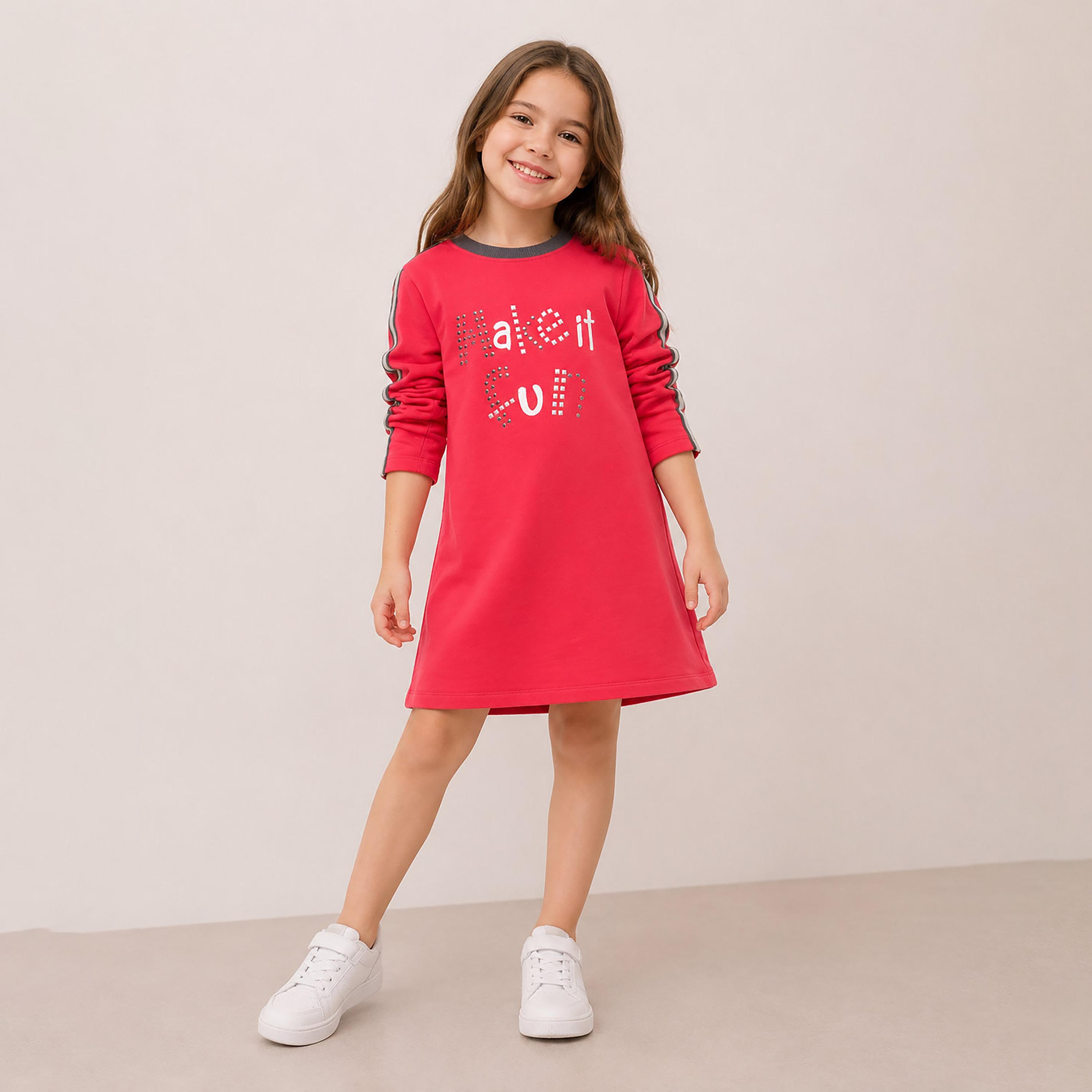 Victor and Jane Printed Long Sleeves Dress-girls-clothing-dressesandjumpsuits-image-1