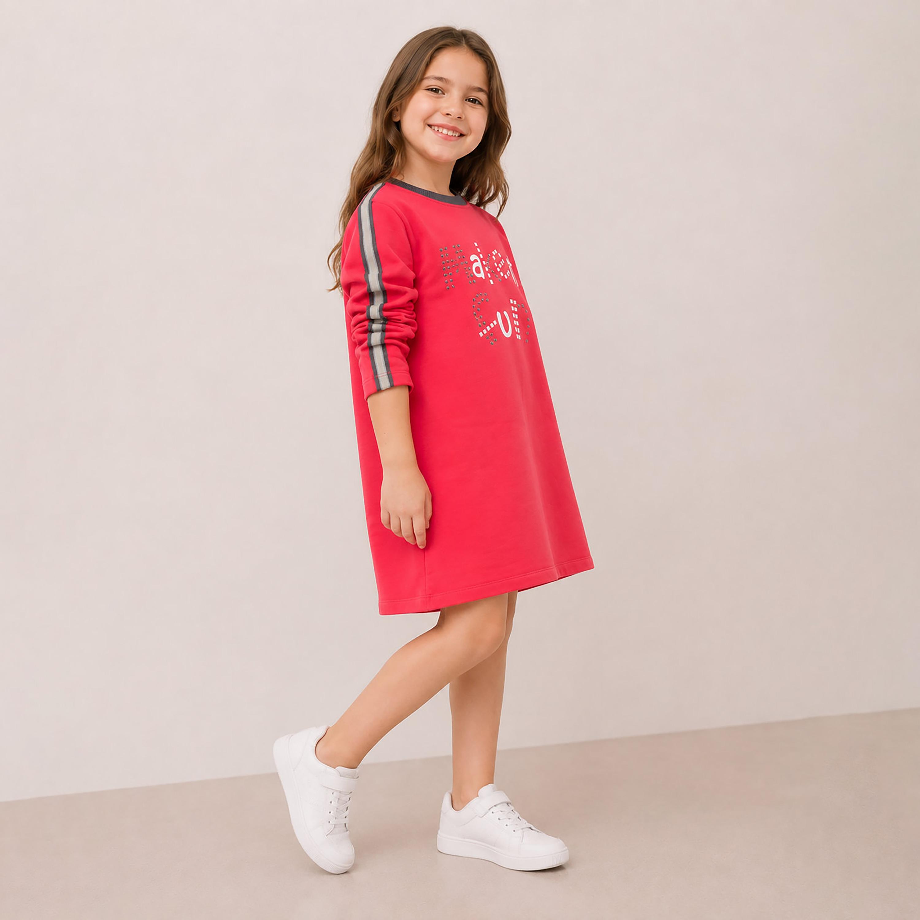Victor and Jane Printed Long Sleeves Dress-girls-clothing-dressesandjumpsuits-image-2