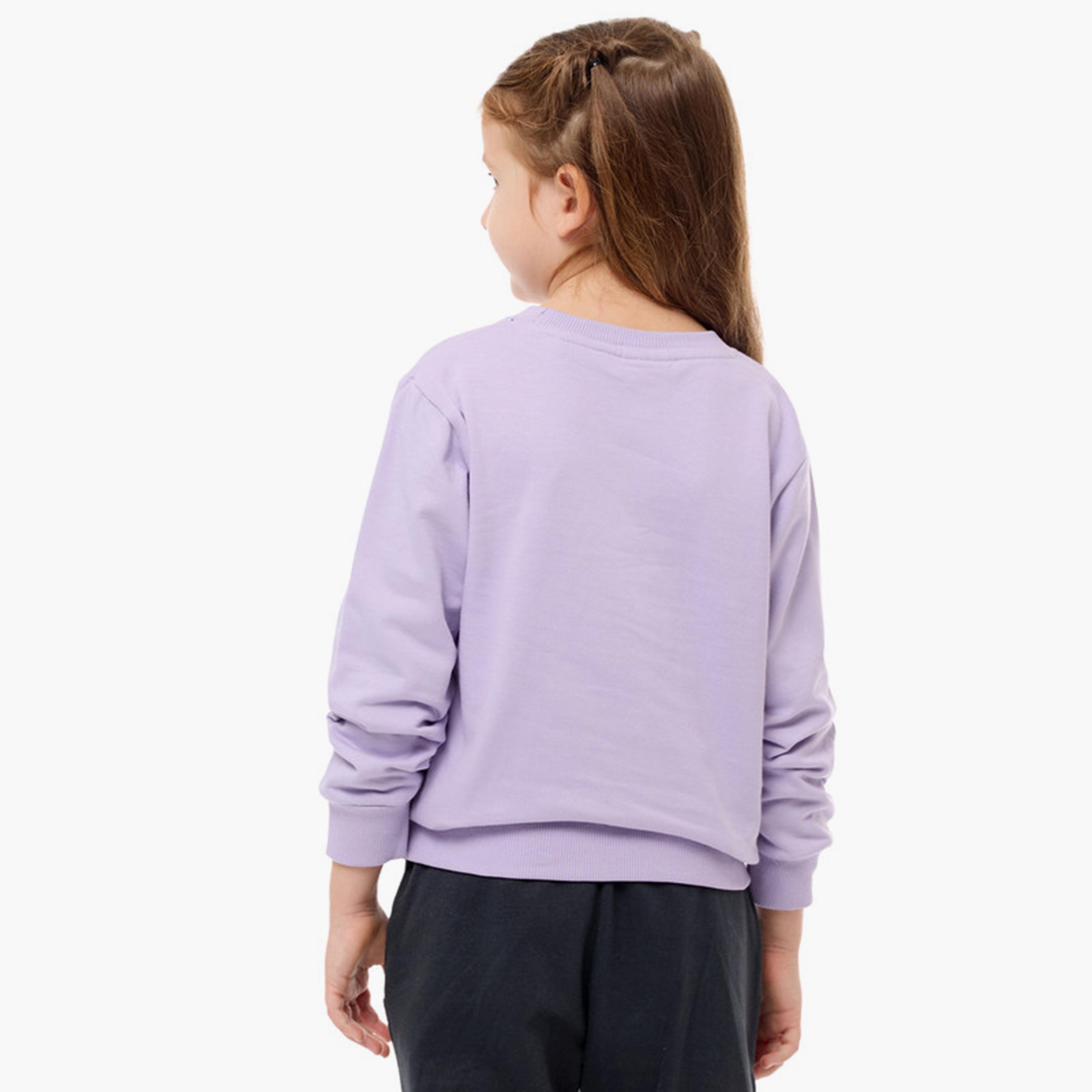 سويت شيرت مطبوع بأكمام طويلة من فيكتور اند جين-girls-clothing-sweatshirts-image-3