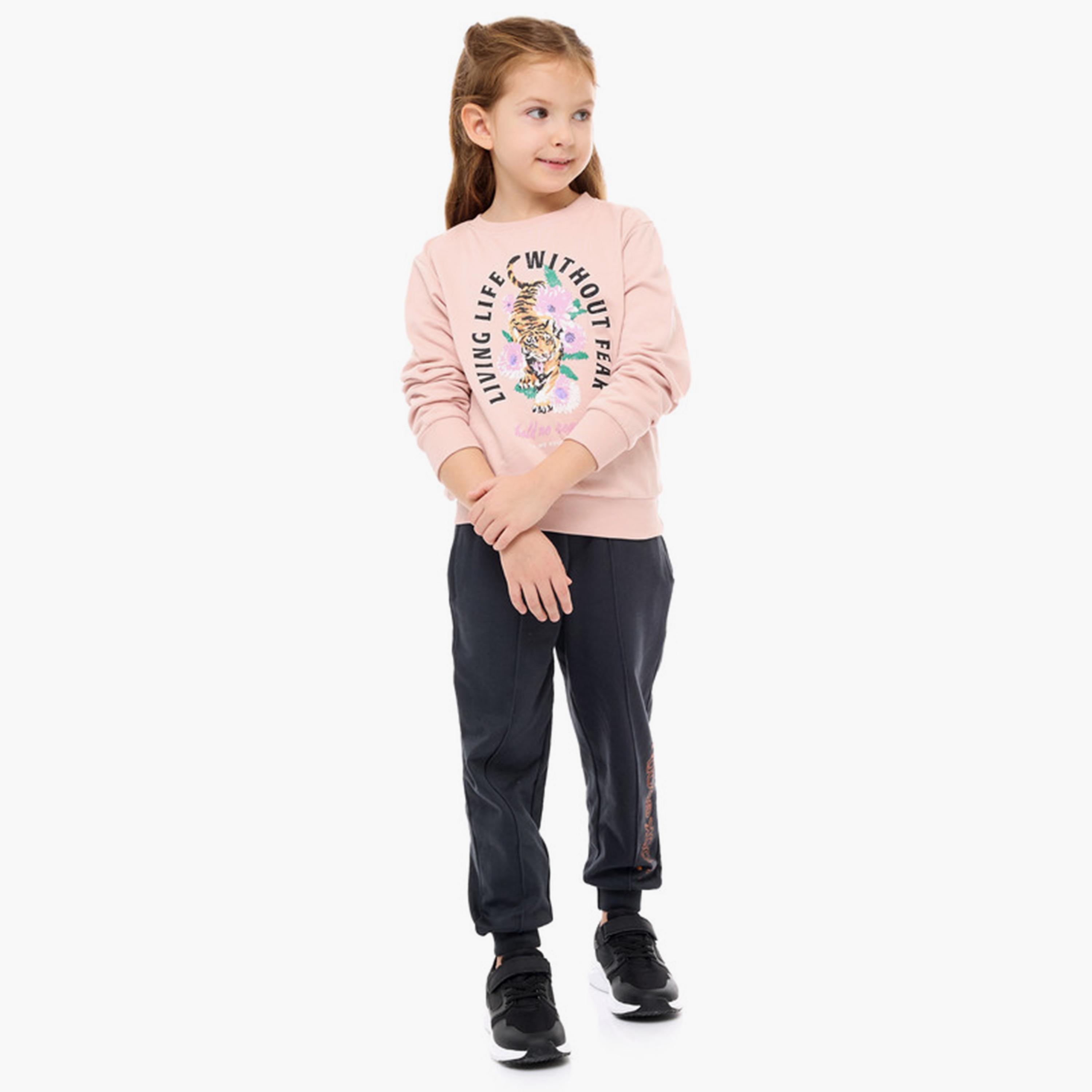 سويت شيرت مطبوع بأكمام طويلة من فيكتور اند جين-girls-clothing-sweatshirts-image-4