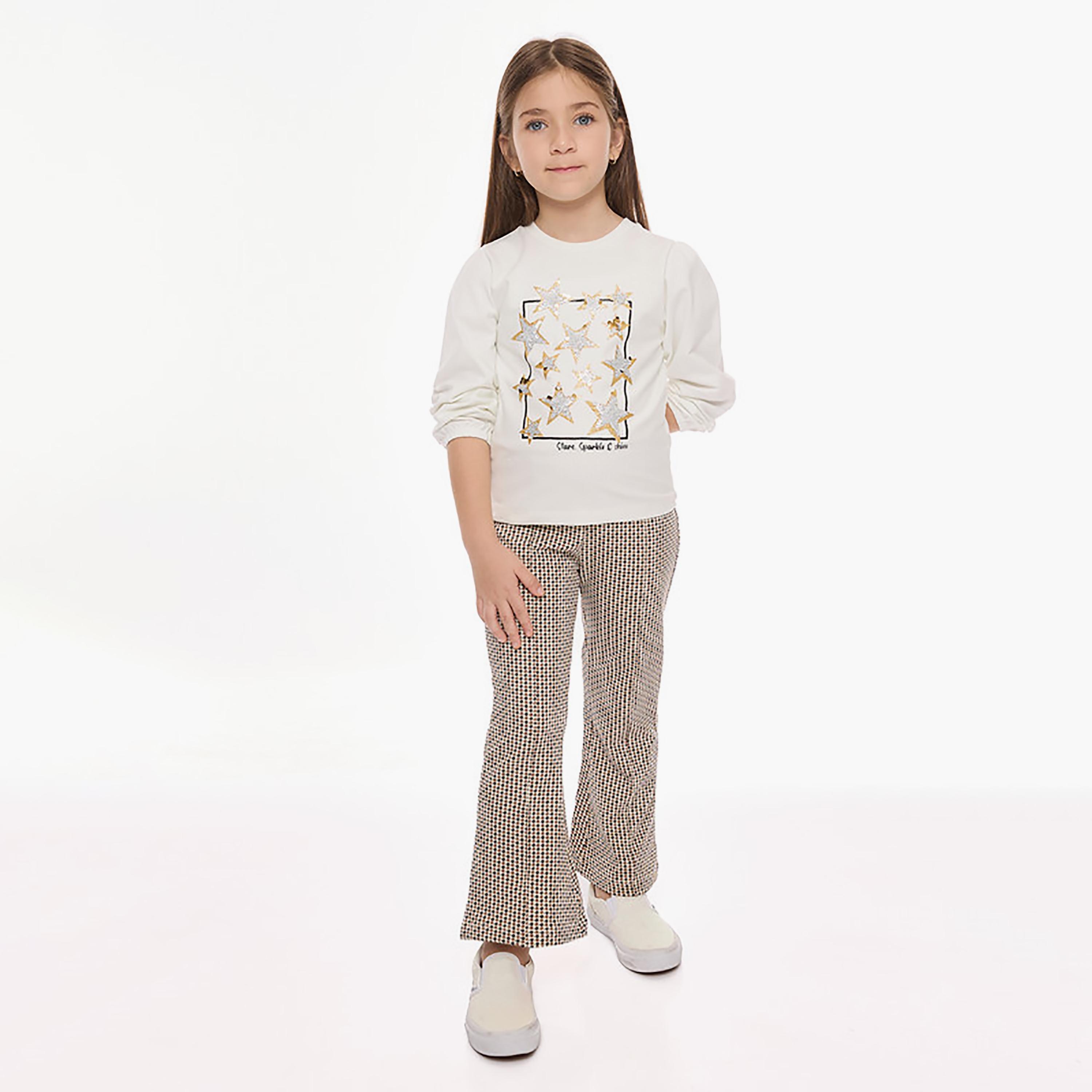 تي شيرت مطبوع بأكمام طويلة قطعتين مع بنطال ضيق من فيكتور اند جين-baby-girls-clothing-setsandcoords-image-2