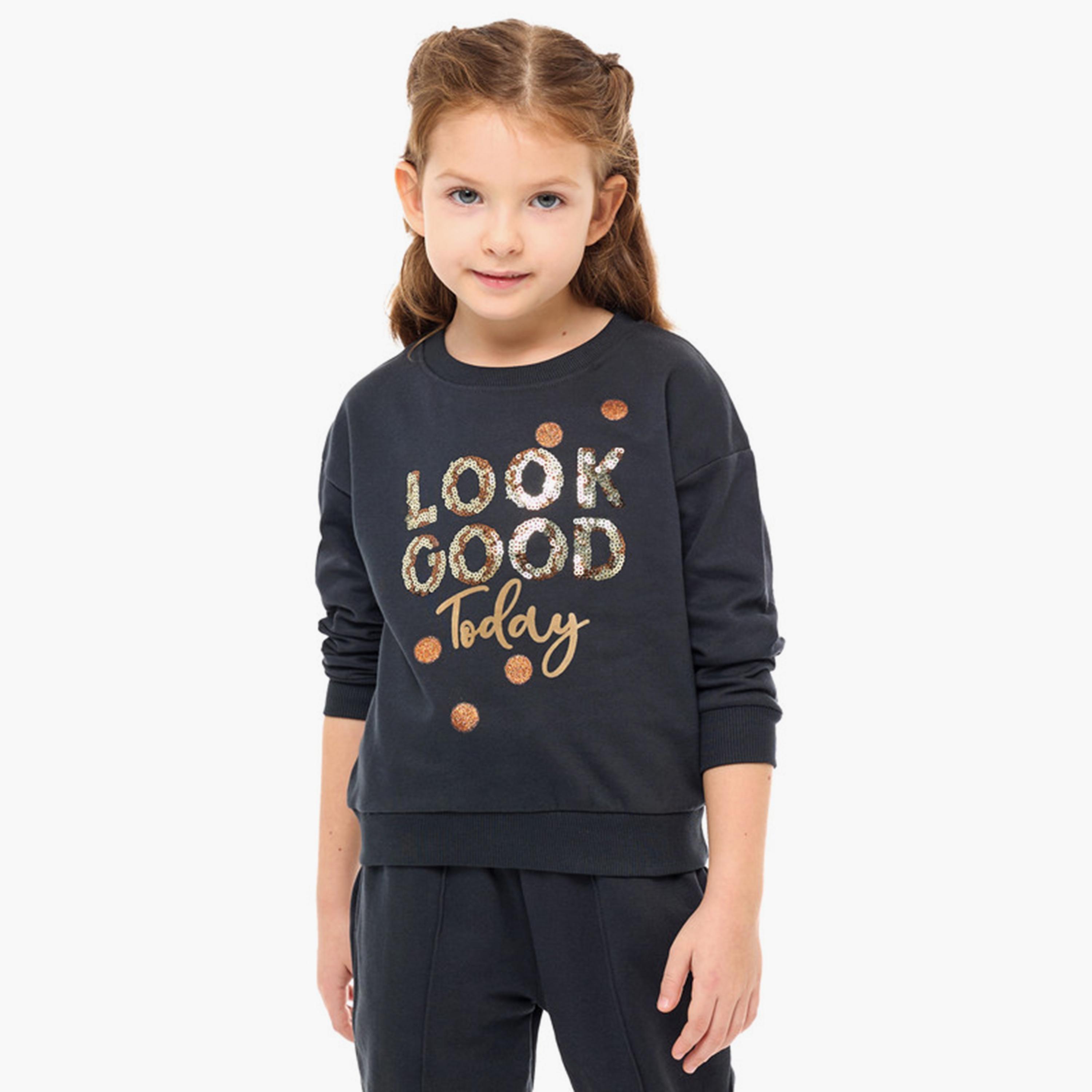 Victor and Jane 2-Piece Printed Long Sleeves Sweatshirt with Joggers-girls-clothing-winterwear-setsandcoords-image-4