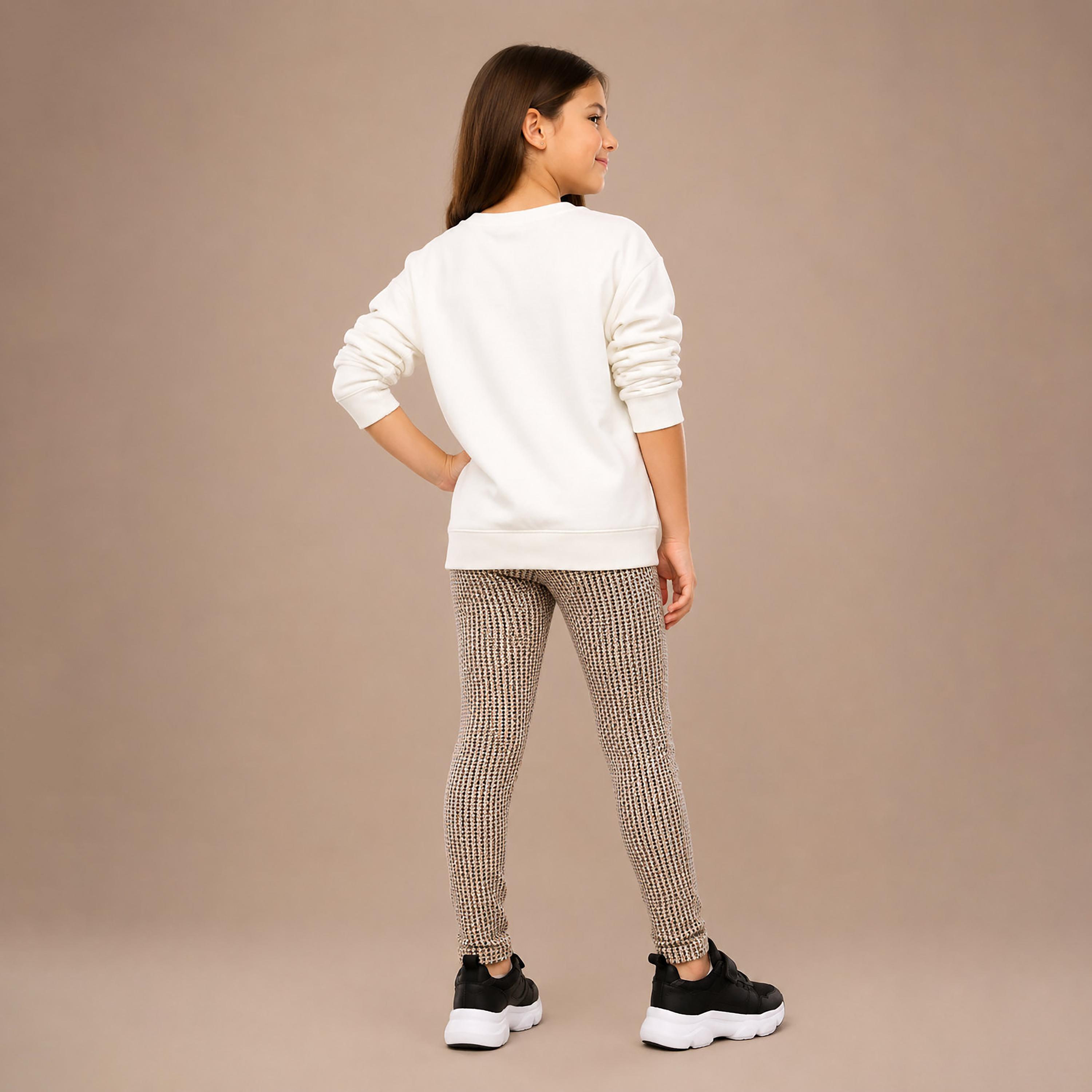 تي شيرت مطبوع بأكمام طويلة قطعتين مع بنطال ضيق من فيكتور اند جين-baby-girls-clothing-setsandcoords-image-2