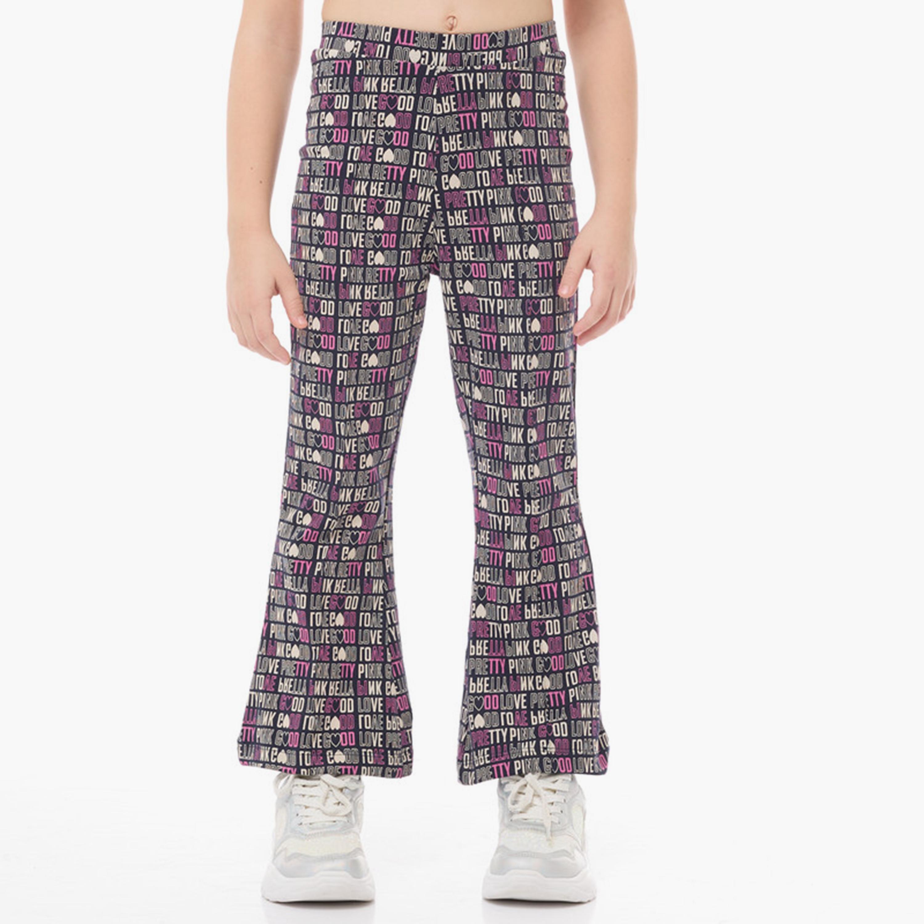 تي شيرت مطبوع بأكمام طويلة قطعتين مع بنطال ضيق من فيكتور اند جين-baby-girls-clothing-setsandcoords-image-5