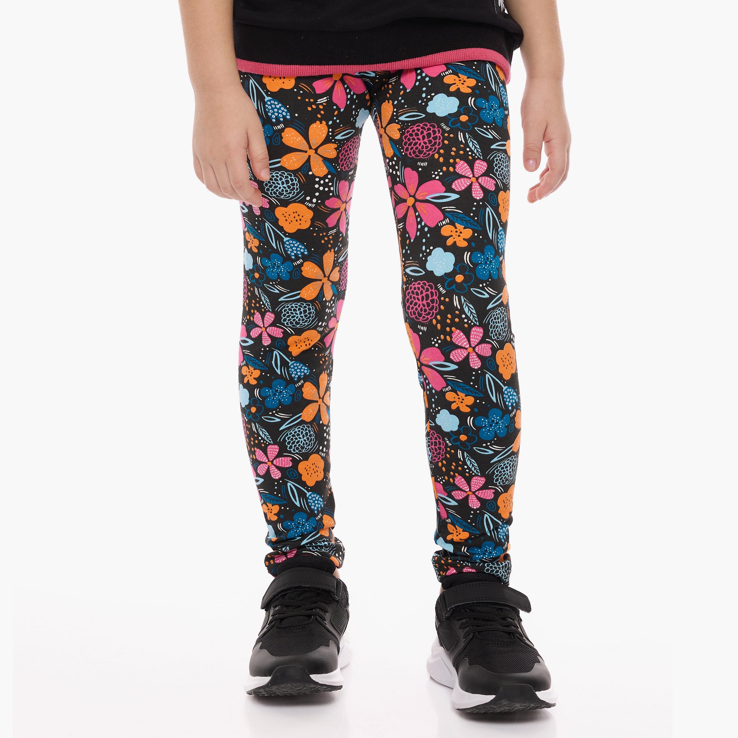 Victor and Jane 2-Piece Floral Printed Long Sleeves Sweatshirt with Leggings-girls-clothing-winterwear-setsandcoords-image-5