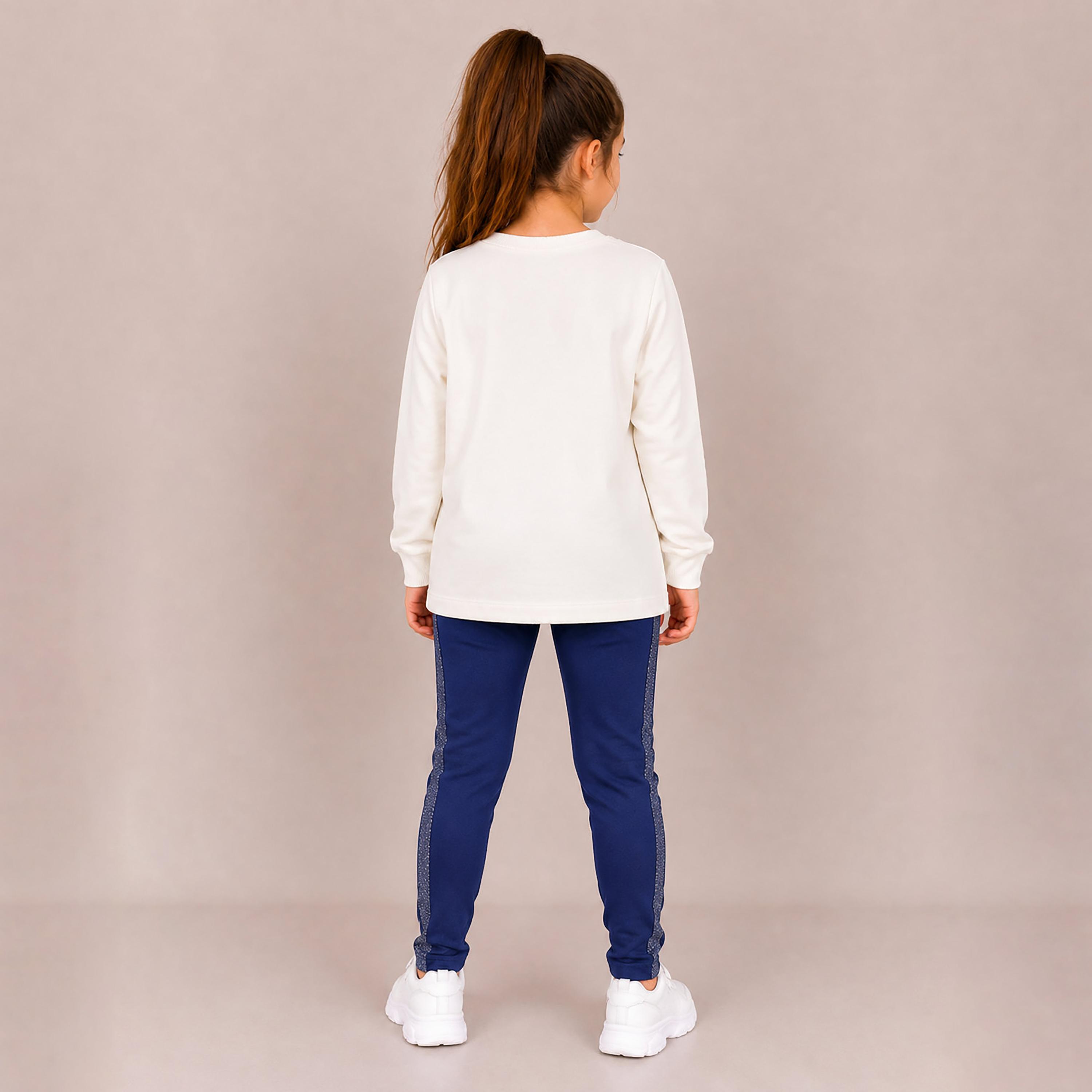 تي شيرت مطبوع بأكمام طويلة قطعتين مع بنطلون من فيكتور اند جين-baby-girls-clothing-setsandcoords-image-2