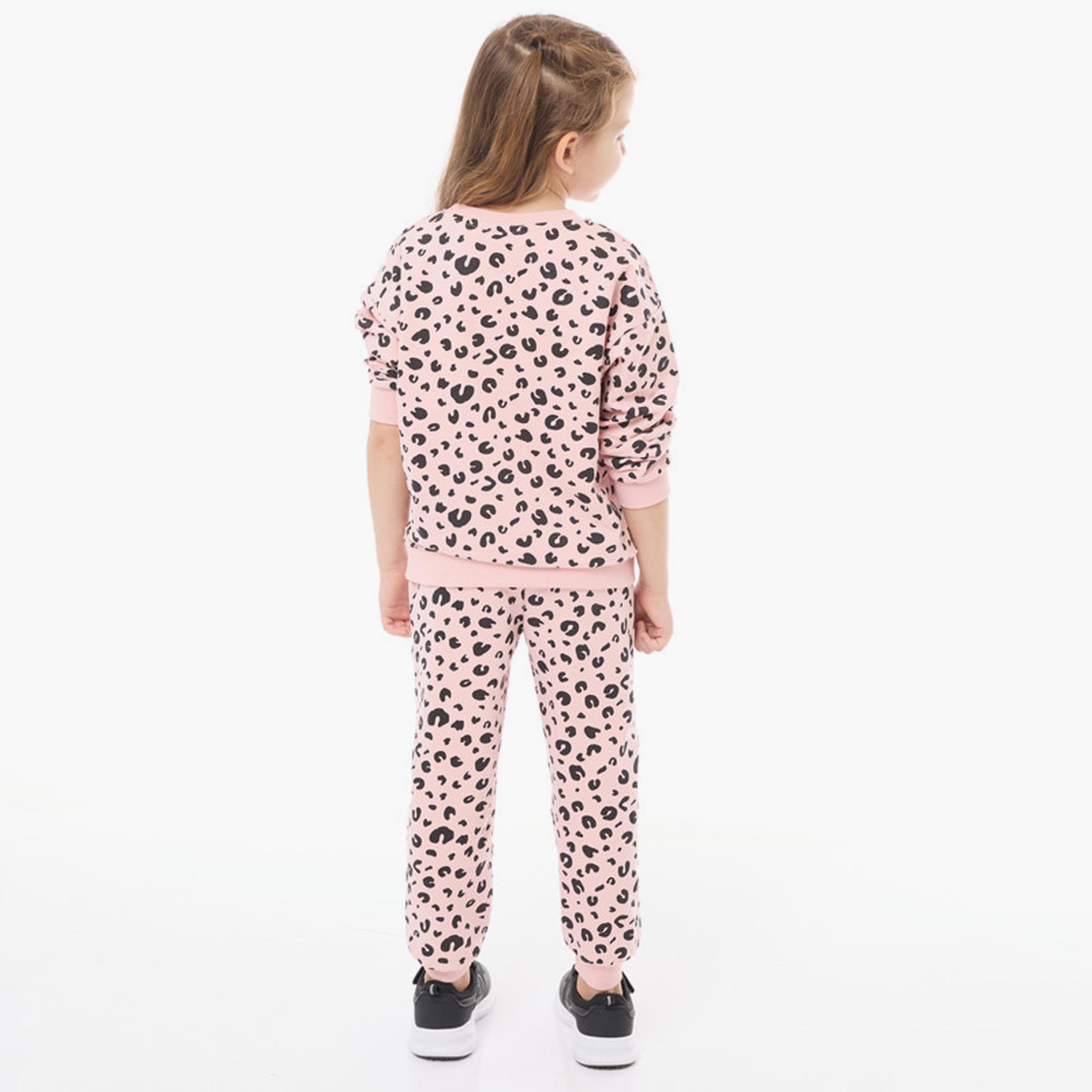 Victor and Jane 2-Piece Printed Long Sleeves Sweatshirt with Joggers-girls-clothing-winterwear-setsandcoords-image-3