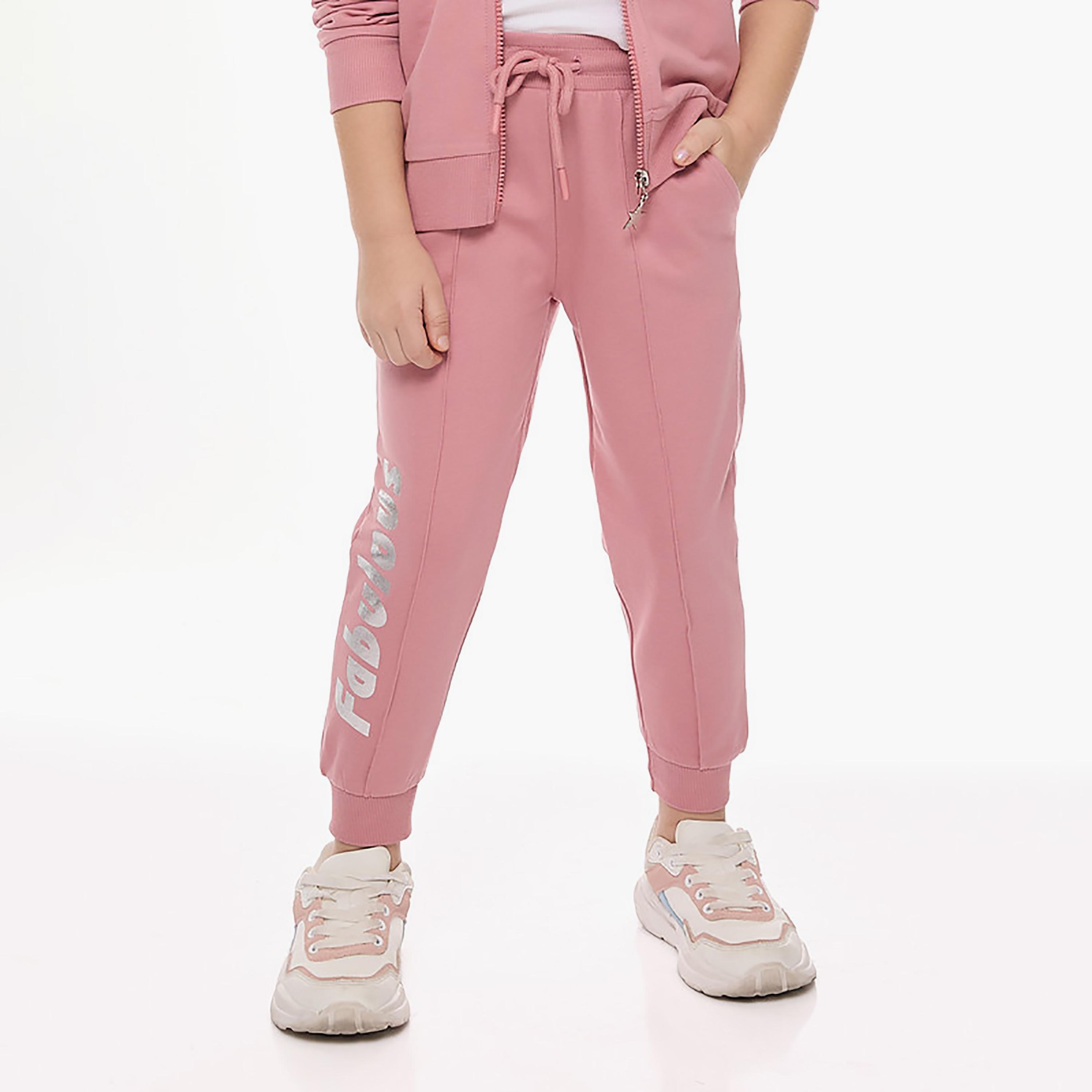 جاكيت قطعتين مطبوع بأكمام طويلة مع بنطال ركض من فيكتور اند جين-girls-clothing-winterwear-setsandcoords-image-2