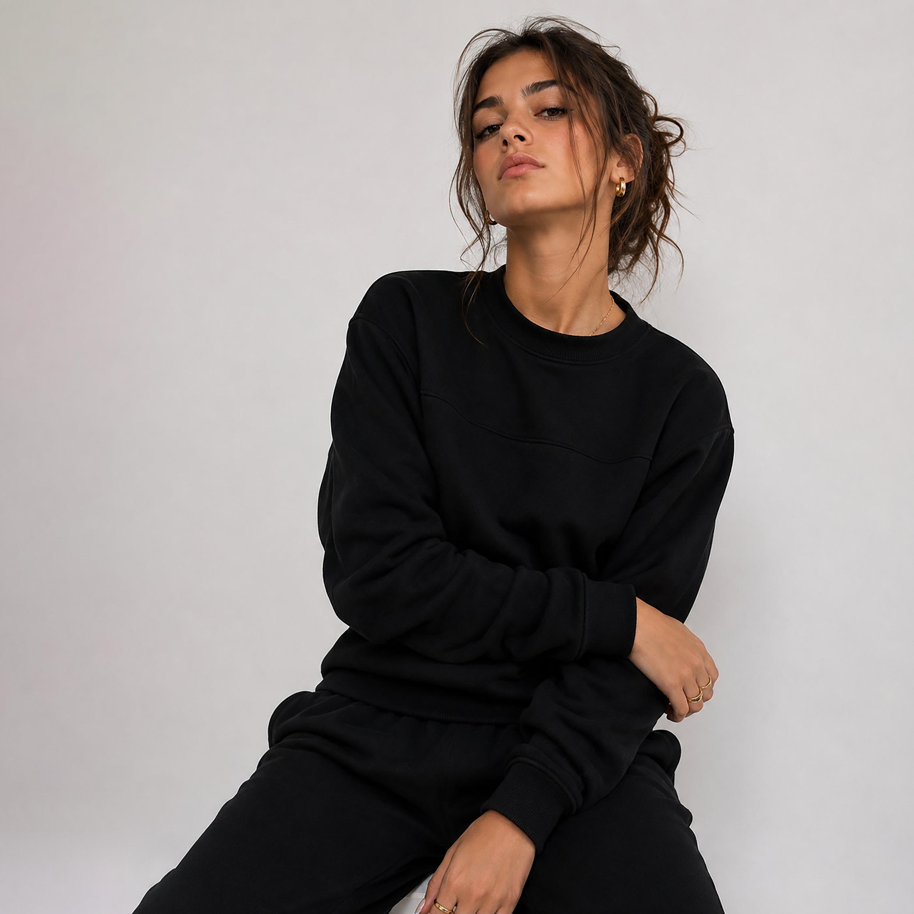 Victor and Jane 2-Piece Solid Long Sleeves Sweatshirt with Joggers-girls-clothing-winterwear-setsandcoords-image-2