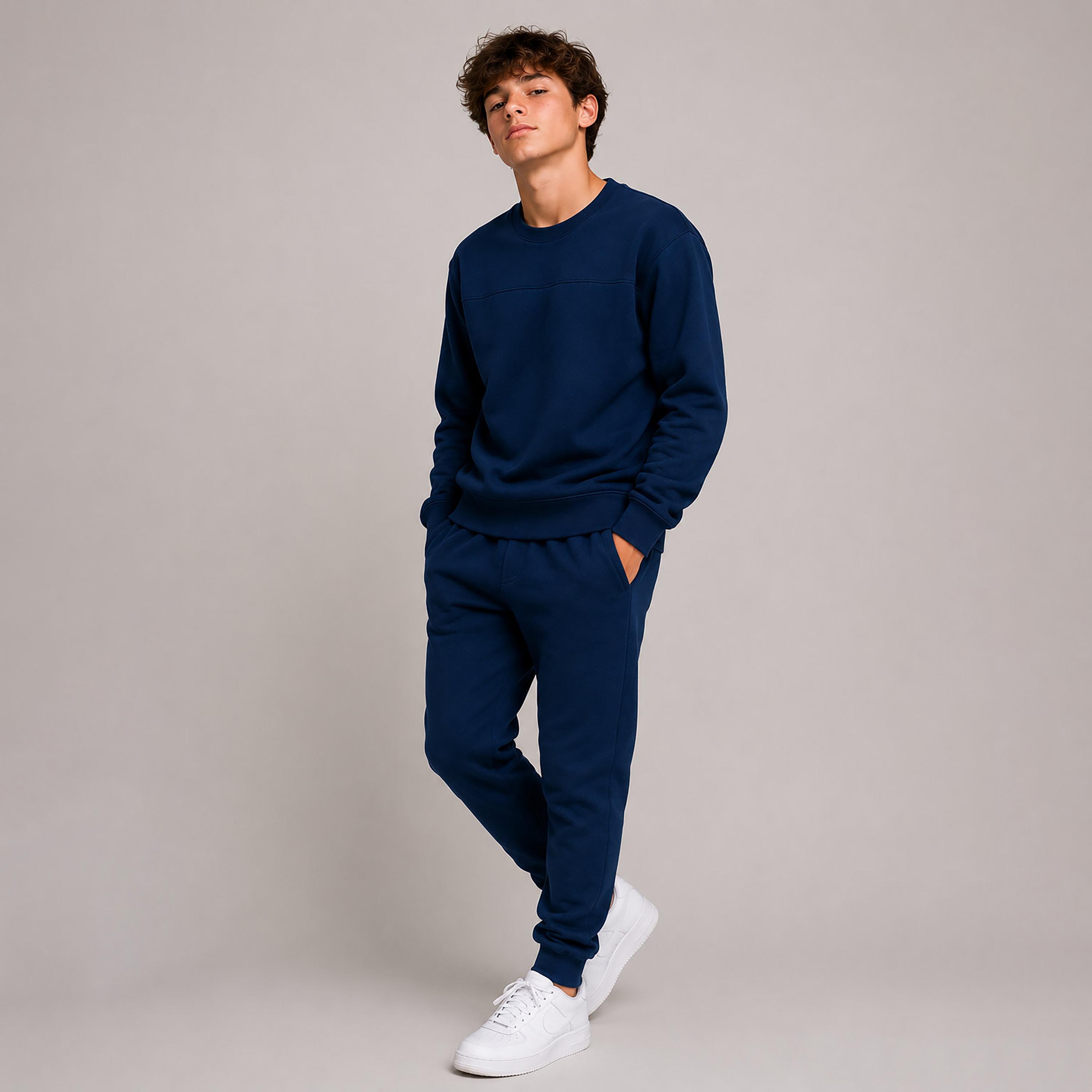 Victor and Jane 2-Piece Solid Long Sleeves Sweatshirt with Joggers-girls-clothing-winterwear-setsandcoords-image-2