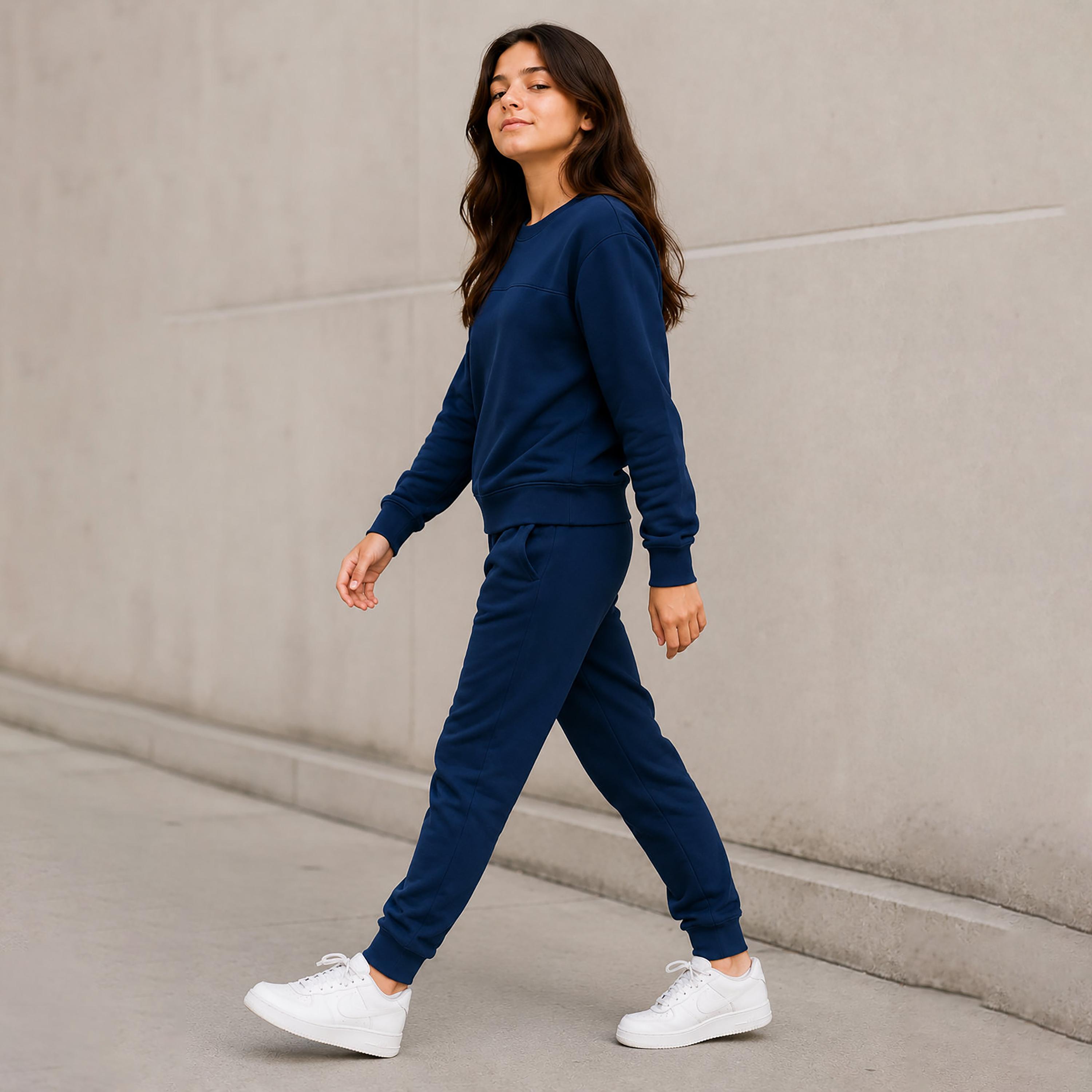Victor and Jane 2-Piece Solid Long Sleeves Sweatshirt with Joggers-girls-clothing-winterwear-setsandcoords-image-3