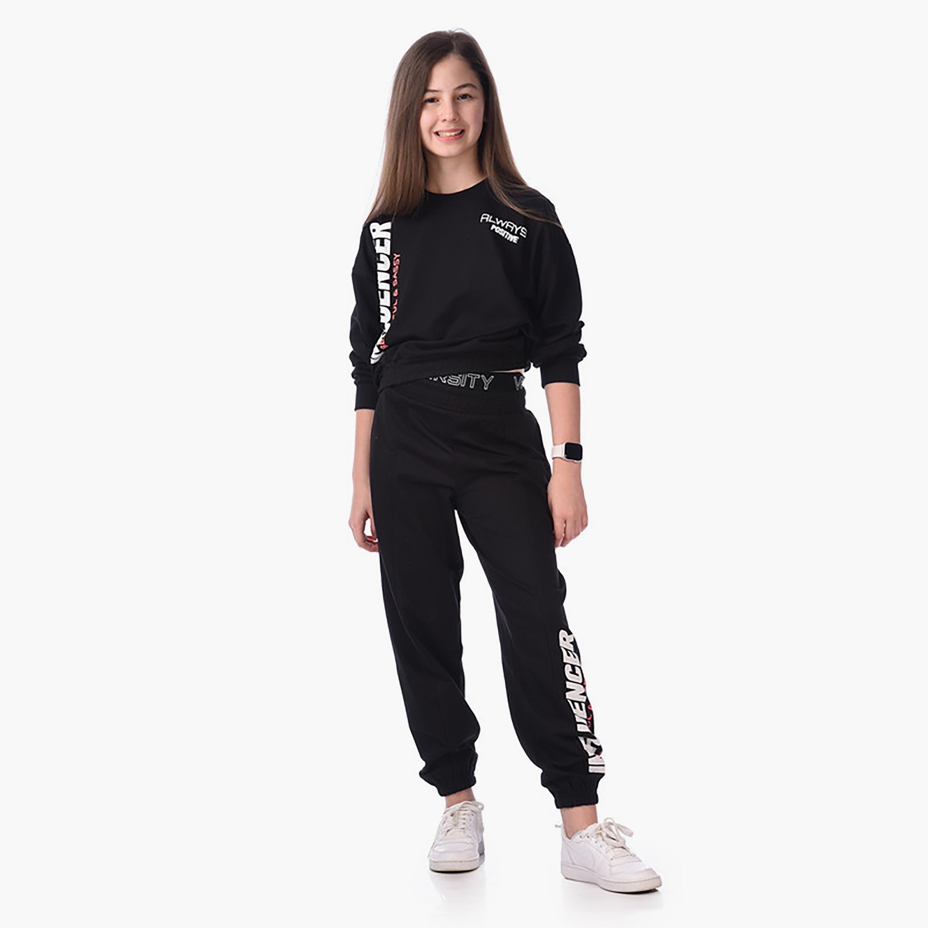 Victor and Jane 2-Piece Printed Long Sleeves Sweatshirt with Joggers-girls-clothing-winterwear-setsandcoords-image-2