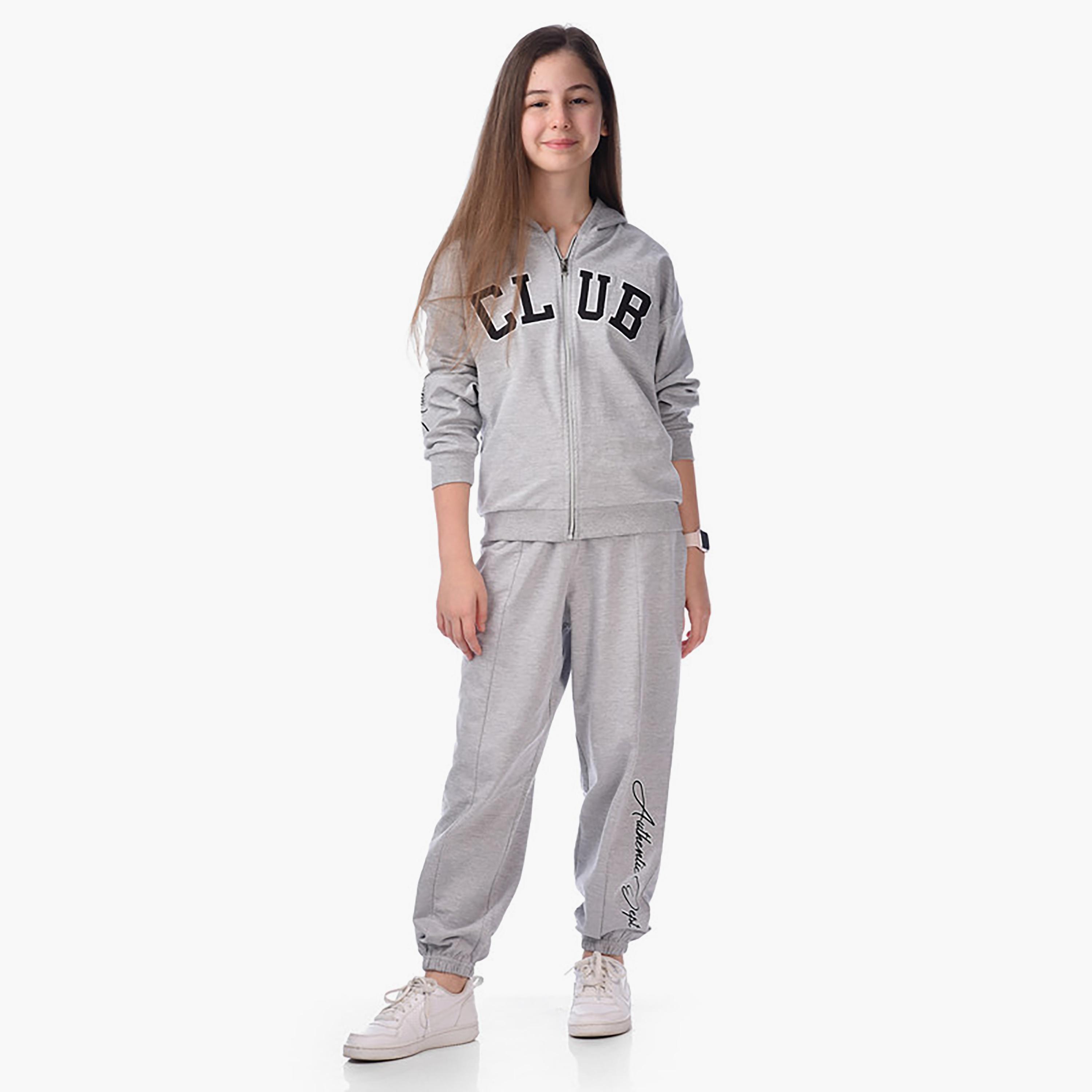 Victor and Jane 2-Piece Printed Long Sleeves Jacket with Joggers-girls-clothing-winterwear-setsandcoords-image-1