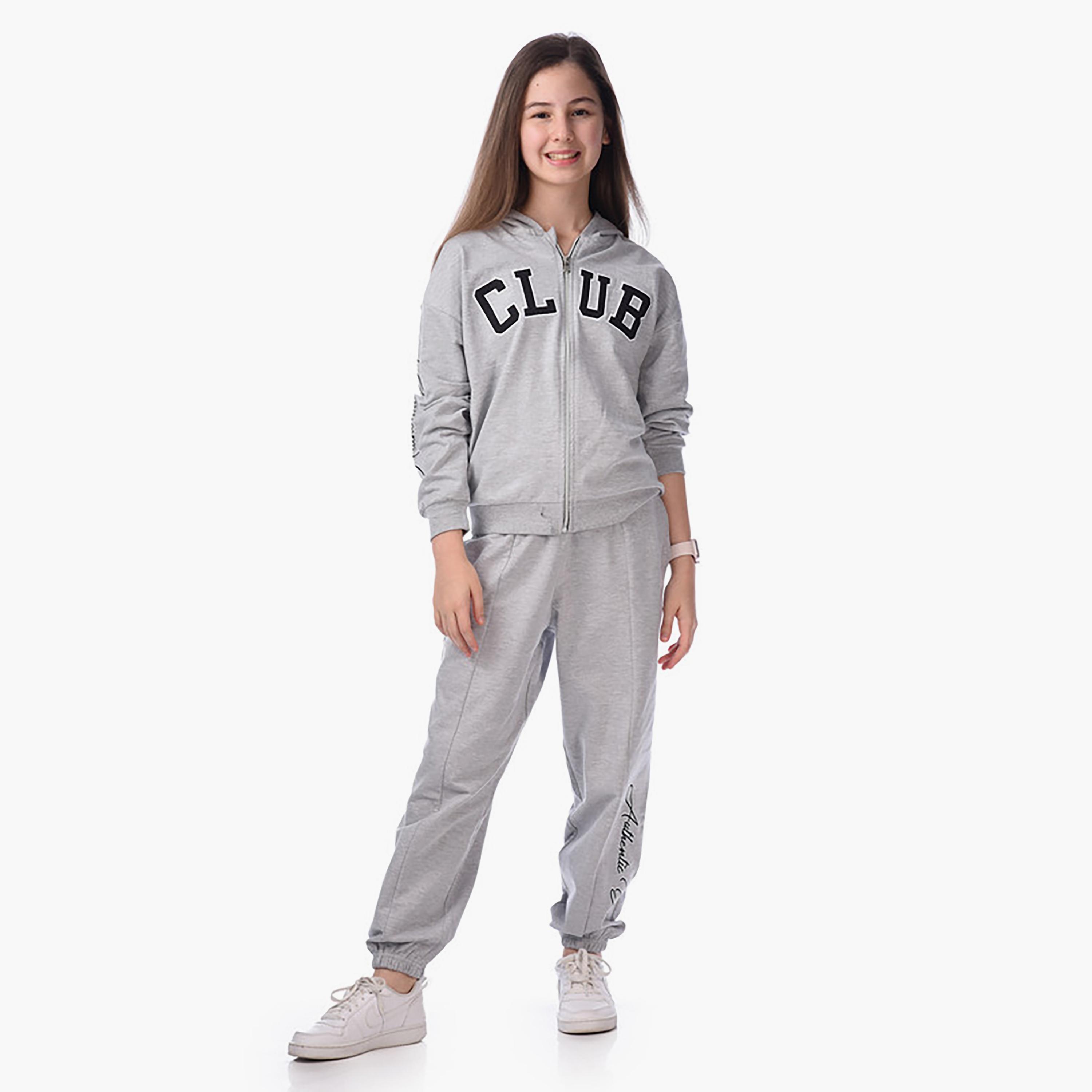 Victor and Jane 2-Piece Printed Long Sleeves Jacket with Joggers-girls-clothing-winterwear-setsandcoords-image-2