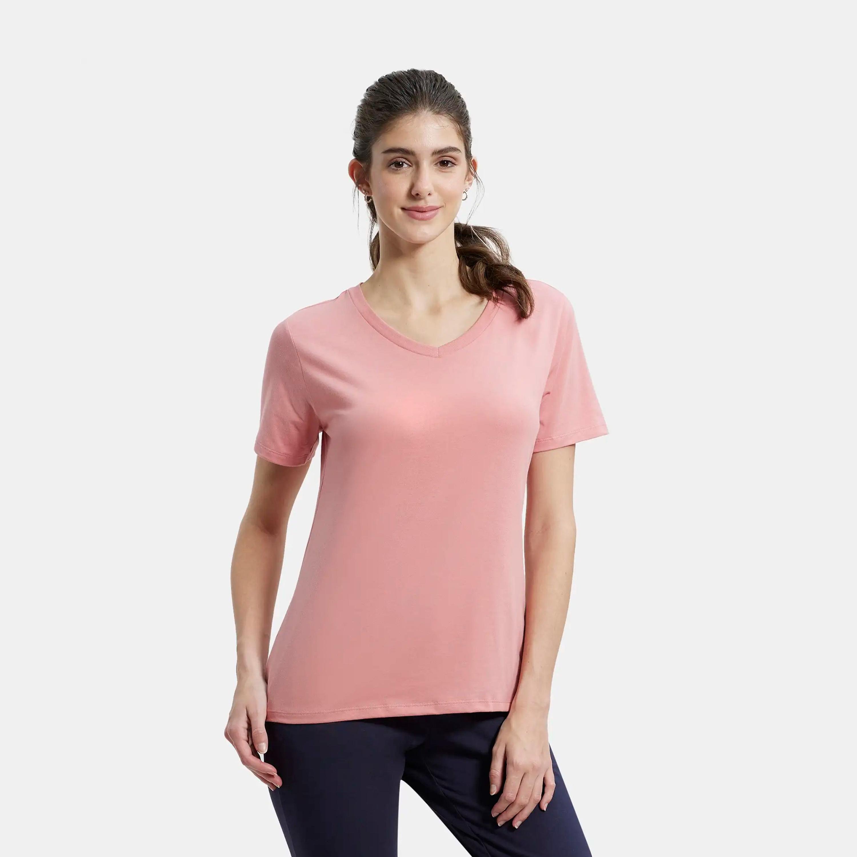 جوكي- تي شيرت نسائي رياضي رقبة V-women-clothing-tshirts-image-9