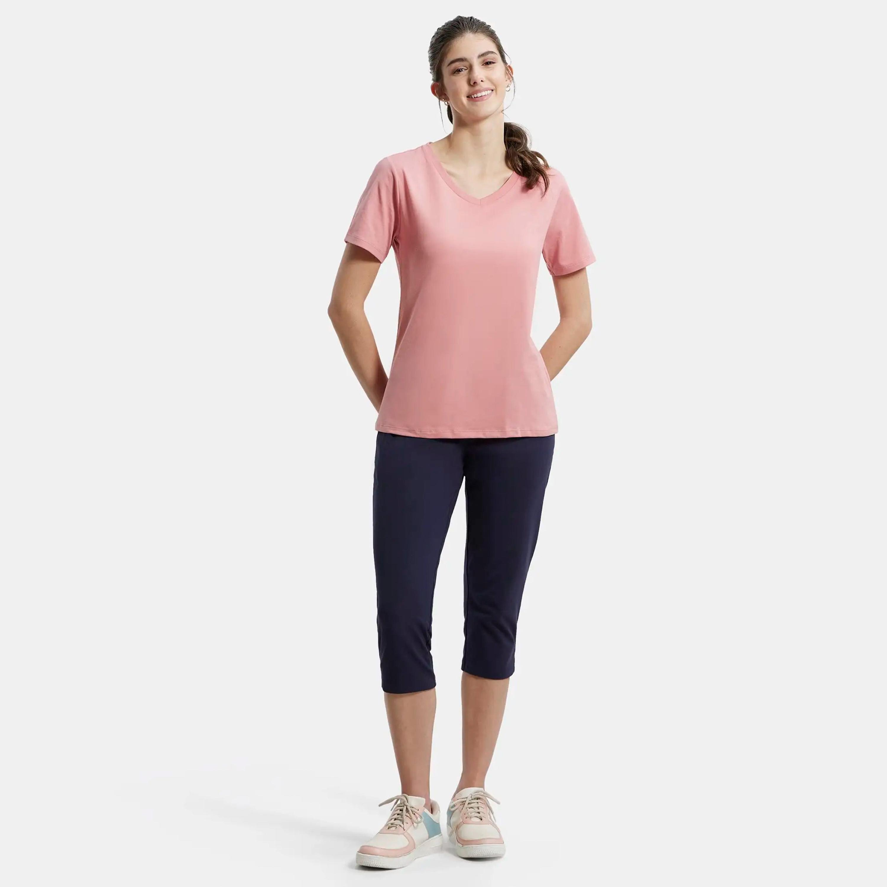 جوكي- تي شيرت نسائي رياضي رقبة V-women-clothing-tshirts-image-12