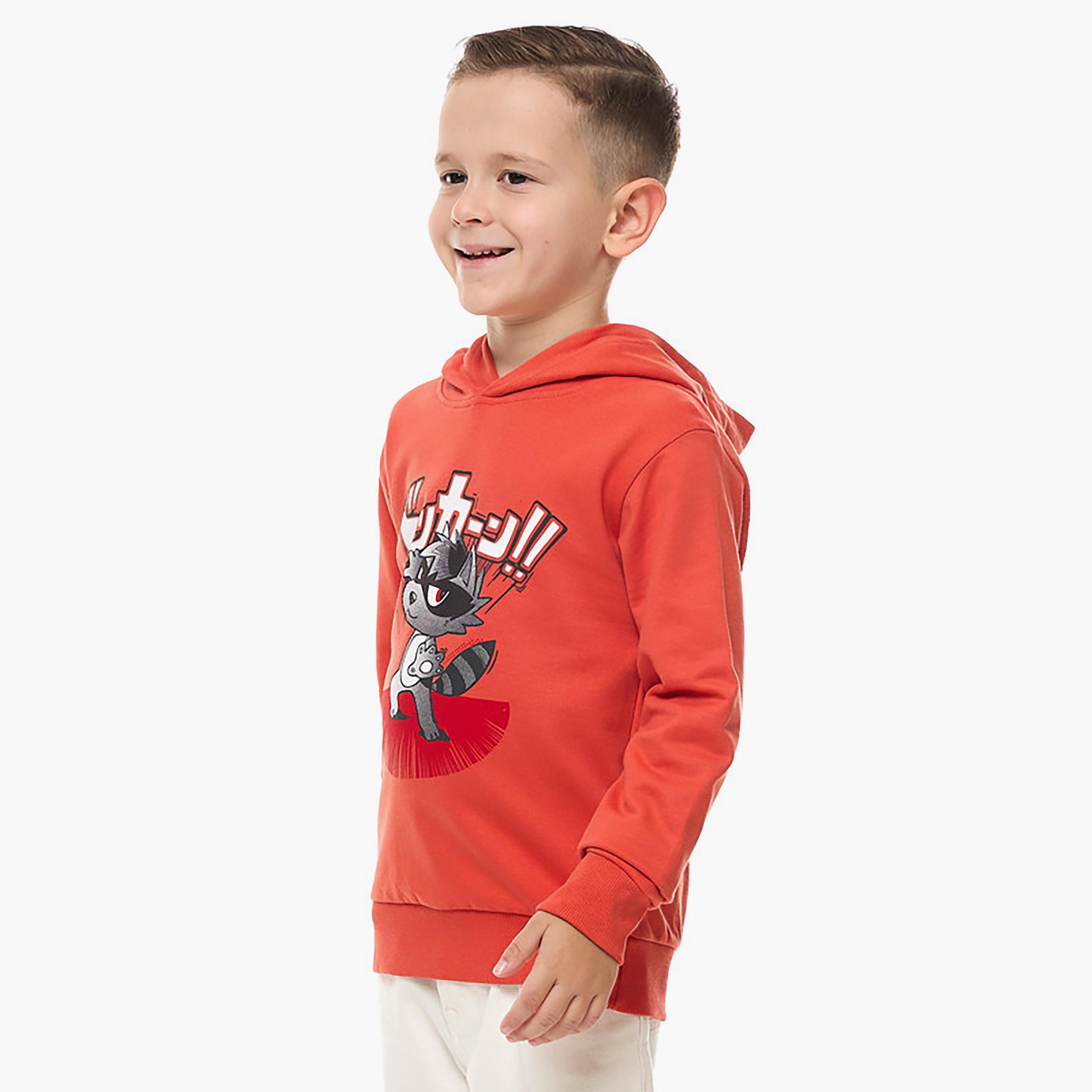 Victor and Jane Printed Long Sleeves Hoodie-baby-boys-clothing-winterwear-sweatshirts-image-2