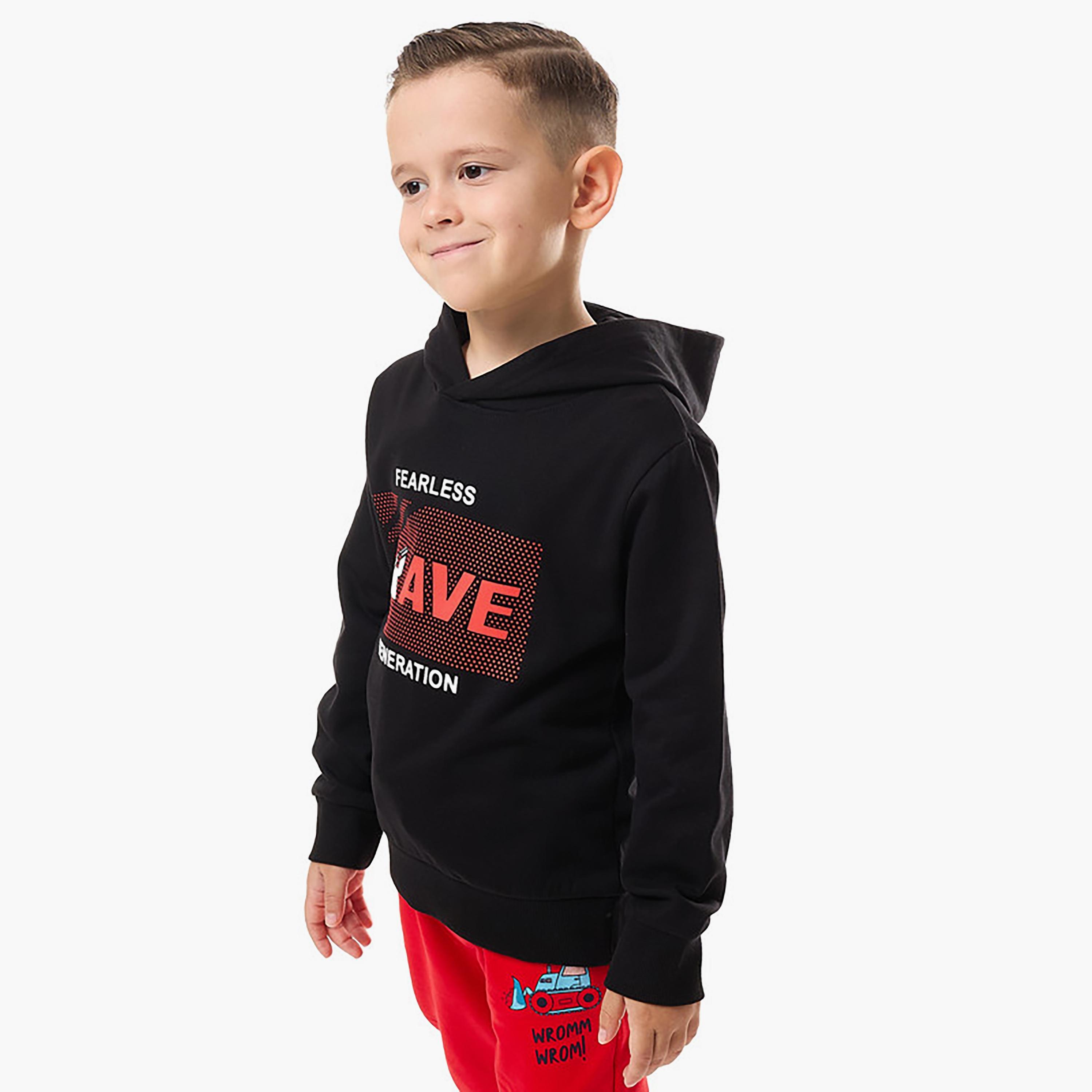Victor and Jane Printed Long Sleeves Hoodie-baby-boys-clothing-winterwear-sweatshirts-image-2