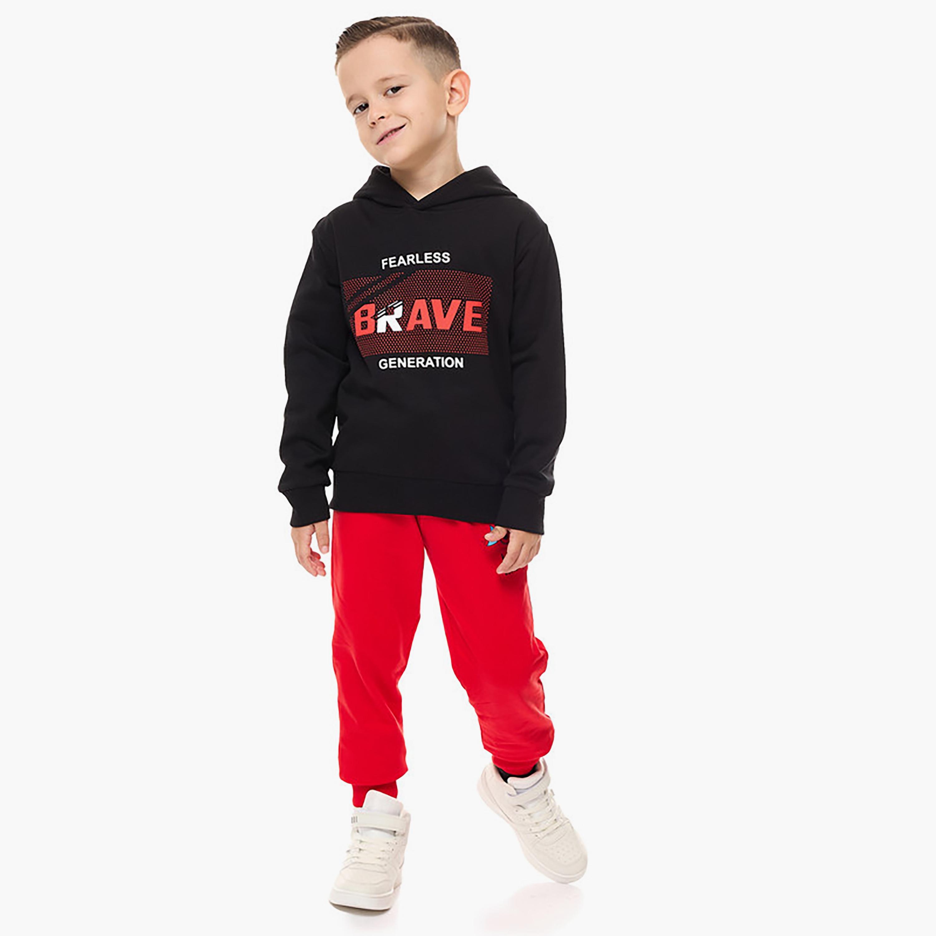 Victor and Jane Printed Long Sleeves Hoodie-baby-boys-clothing-winterwear-sweatshirts-image-4
