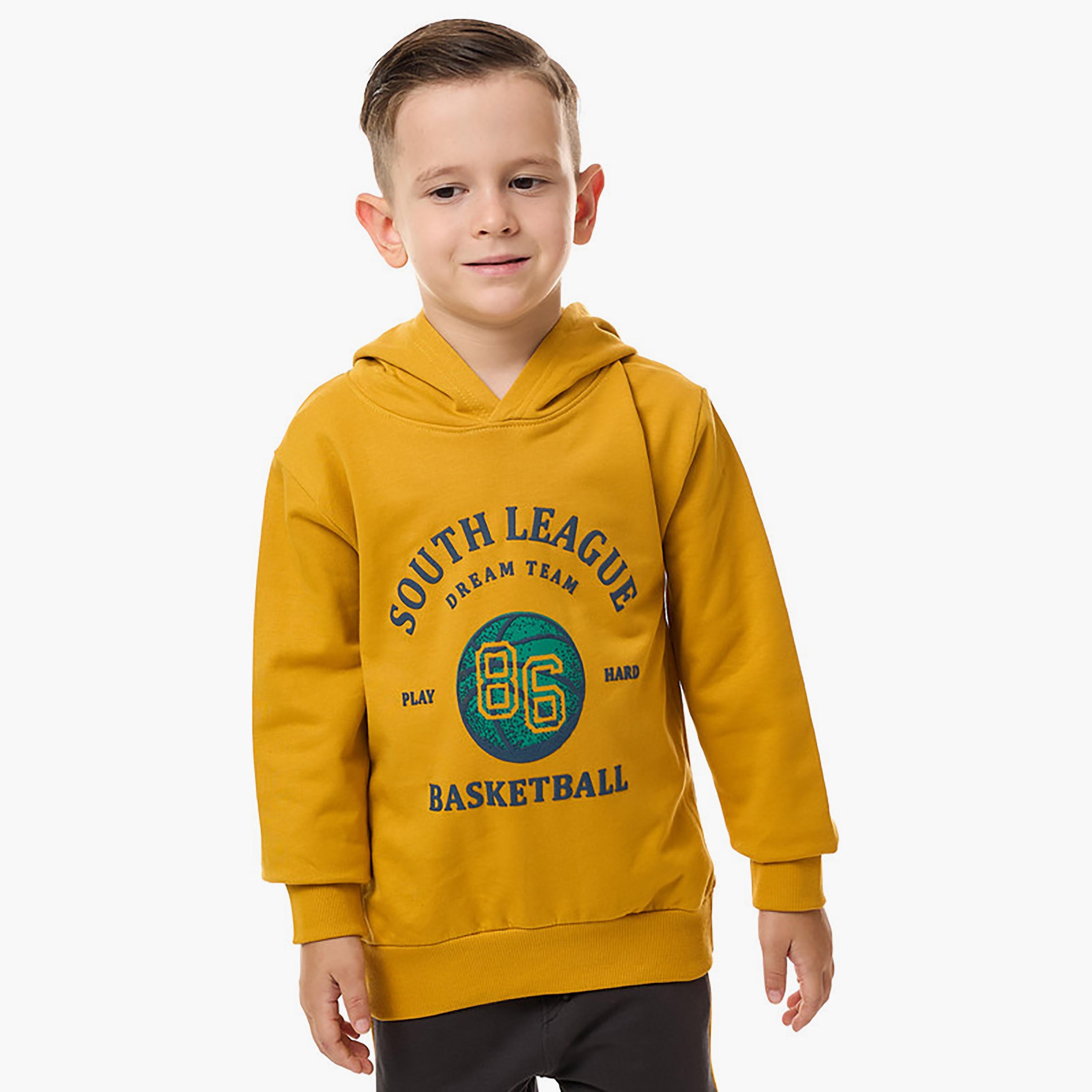 Victor and Jane Printed Long Sleeves Hoodie-boys-clothing-sweatshirts-image-1