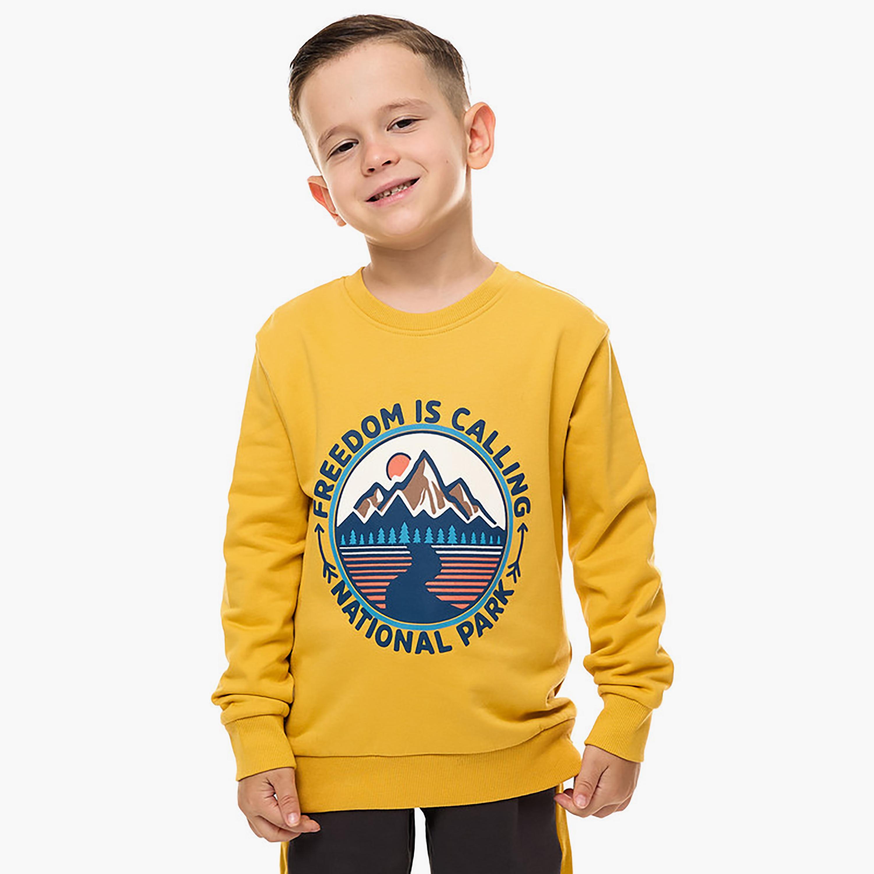 Victor and Jane Printed Long Sleeves Sweatshirt-baby-boys-clothing-winterwear-sweatshirts-image-1