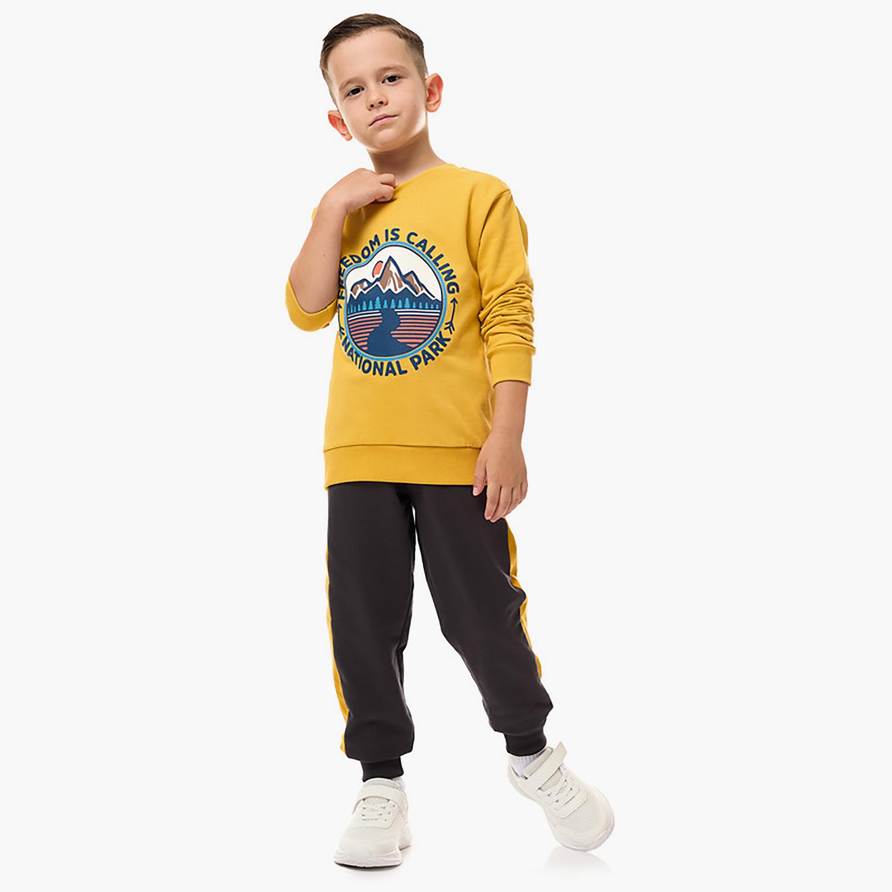 Victor and Jane Printed Long Sleeves Sweatshirt-baby-boys-clothing-winterwear-sweatshirts-image-4