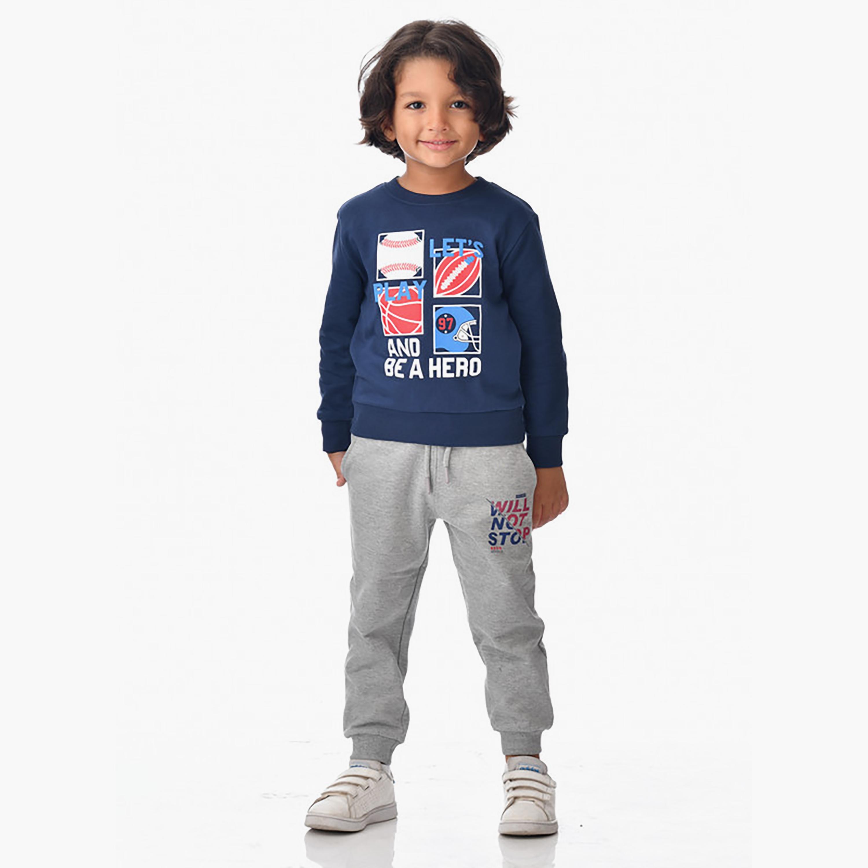 Victor and Jane Printed Long Sleeves Sweatshirt-baby-boys-clothing-winterwear-sweatshirts-image-1