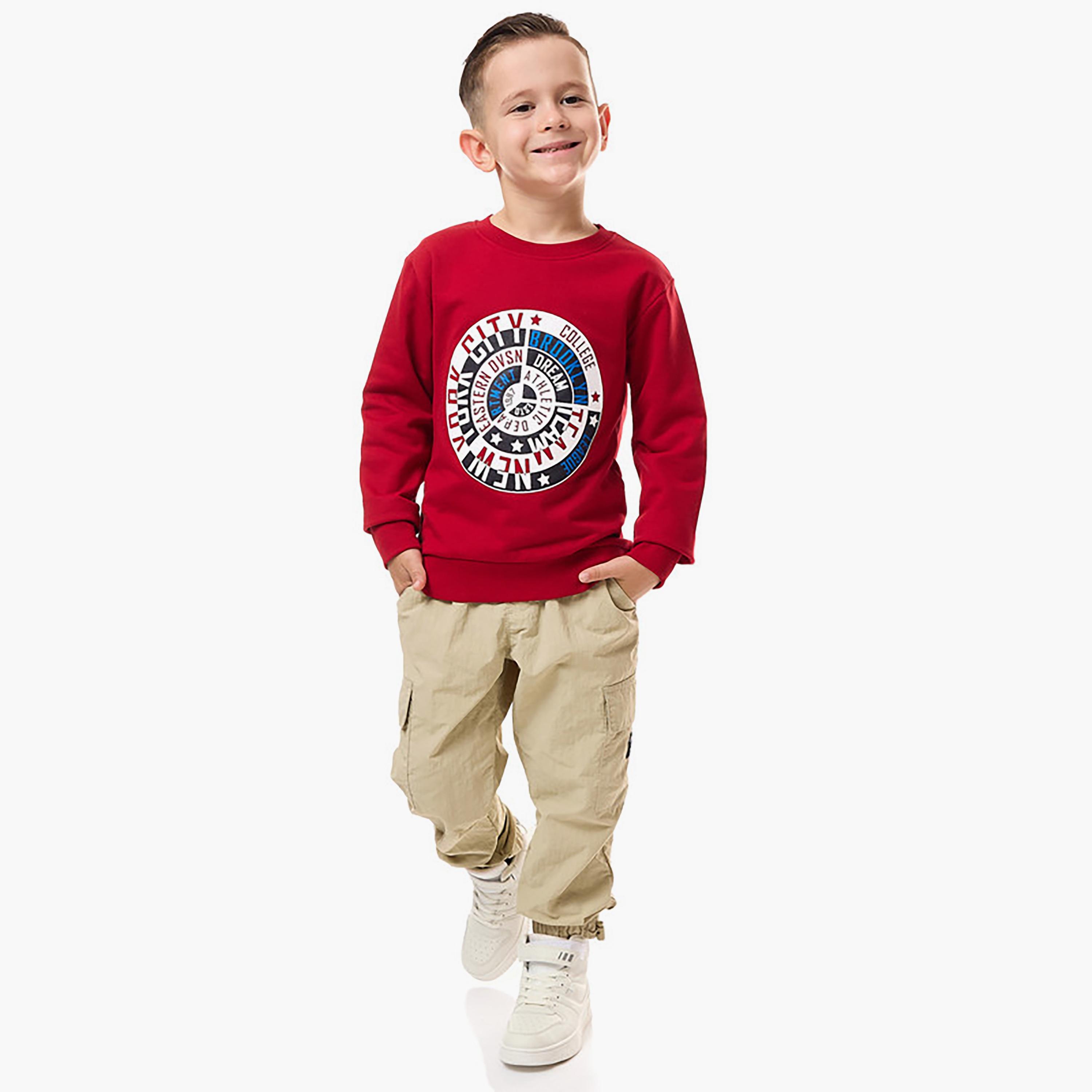 سويت شيرت بأكمام طويلة مطبوع من فيكتور اند جين-baby-boys-clothing-winterwear-sweatshirts-image-4