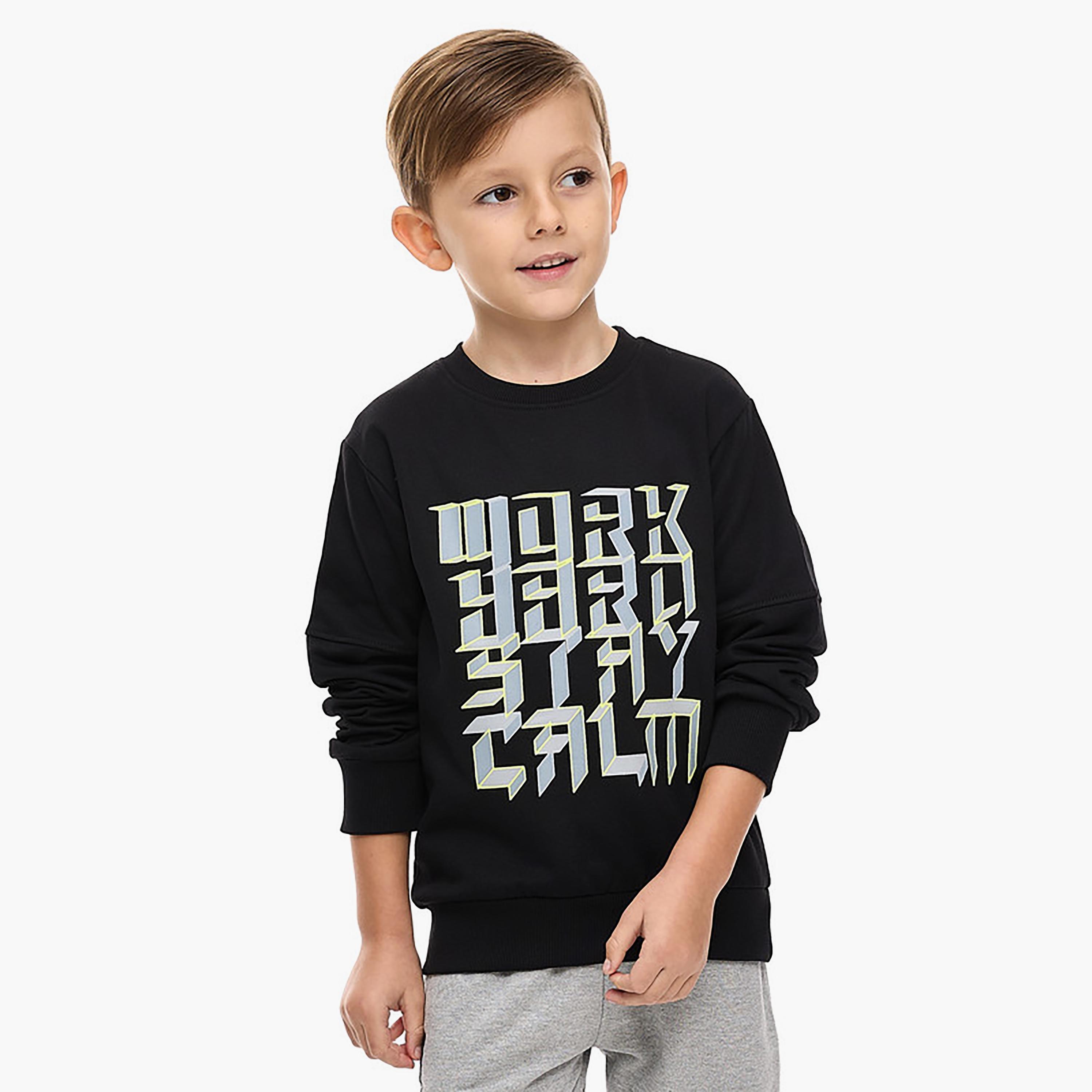 Victor and Jane Printed Long Sleeves Sweatshirt-baby-boys-clothing-winterwear-sweatshirts-image-1