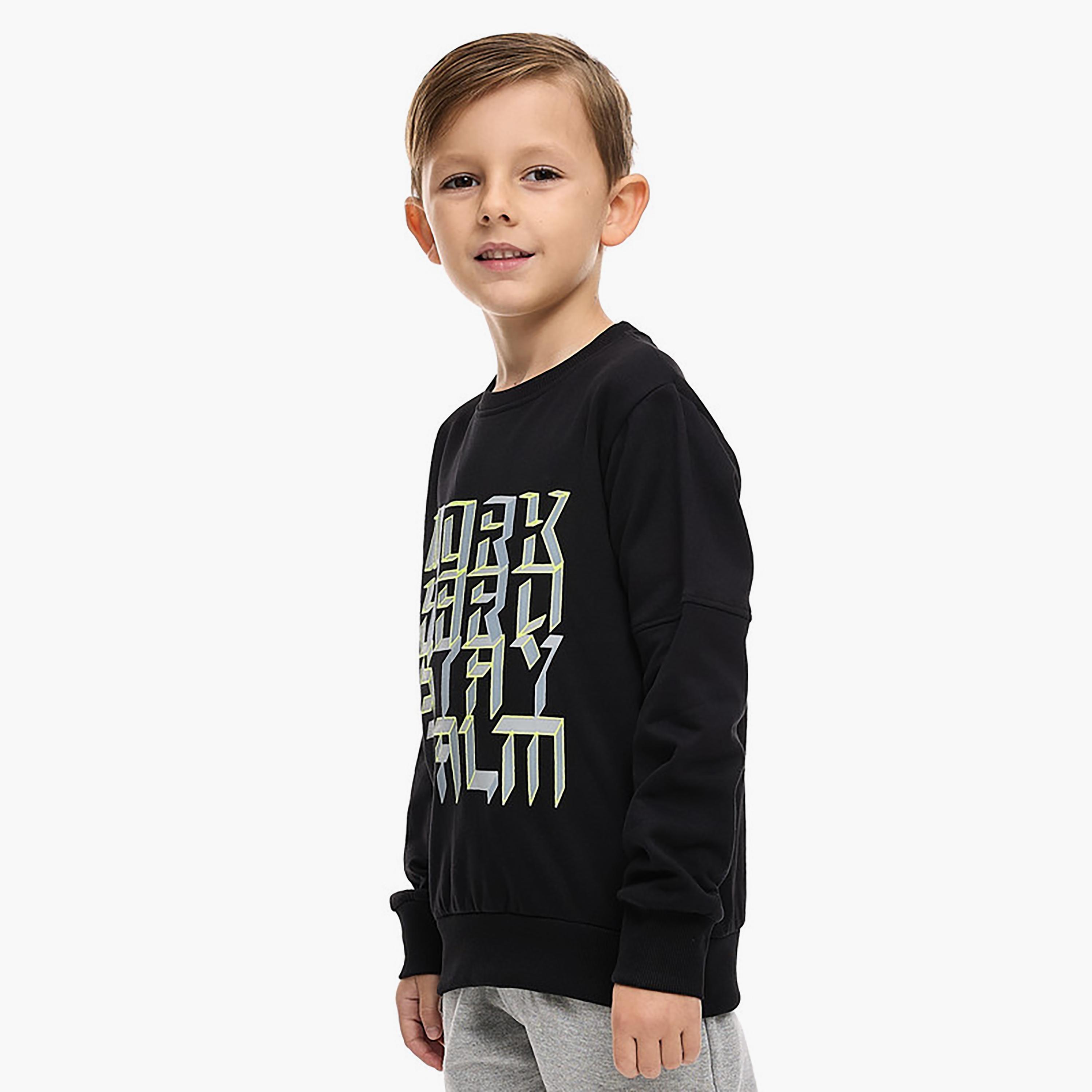 Victor and Jane Printed Long Sleeves Sweatshirt-baby-boys-clothing-winterwear-sweatshirts-image-2