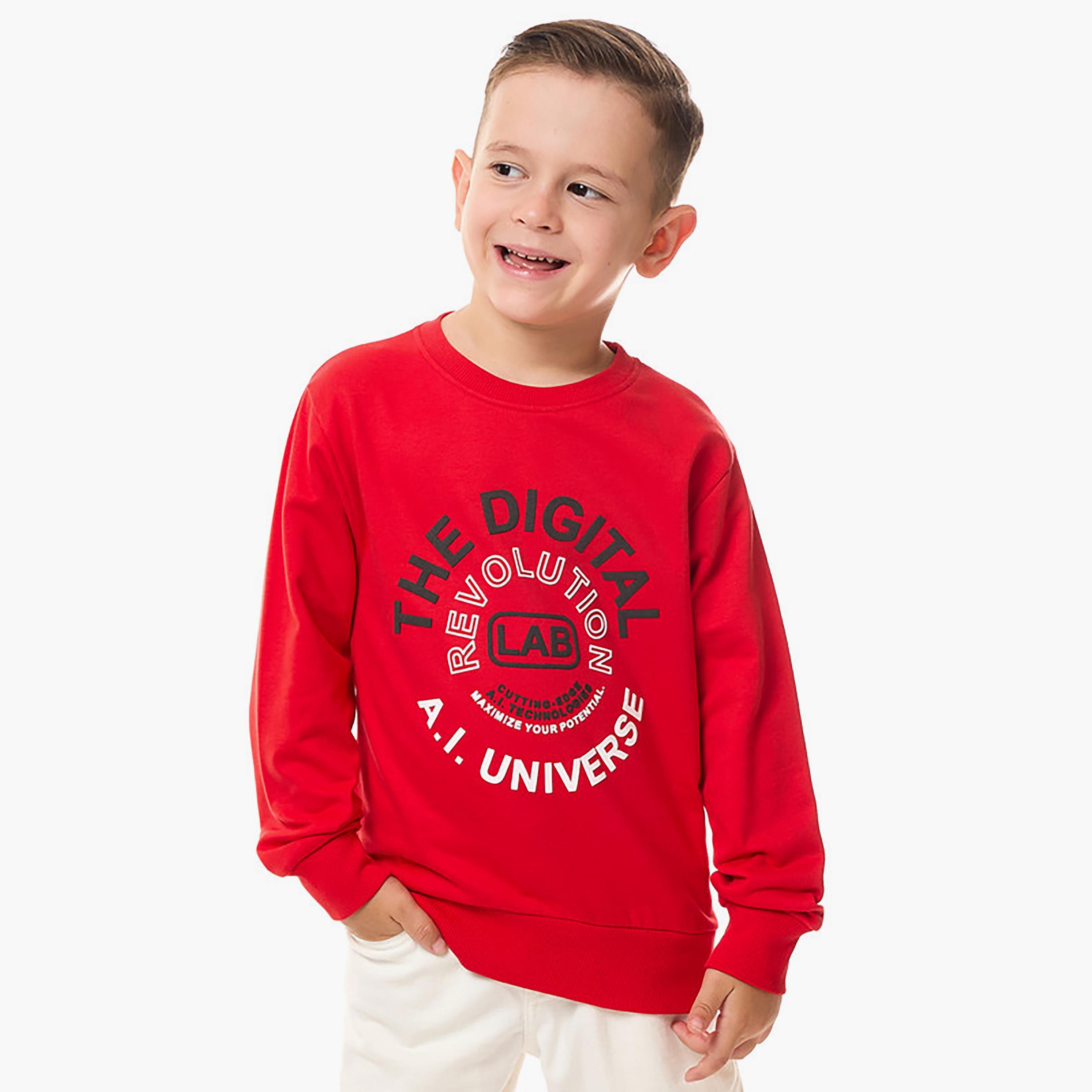 Victor and Jane Printed Long Sleeves Sweatshirt-baby-boys-clothing-winterwear-sweatshirts-image-1