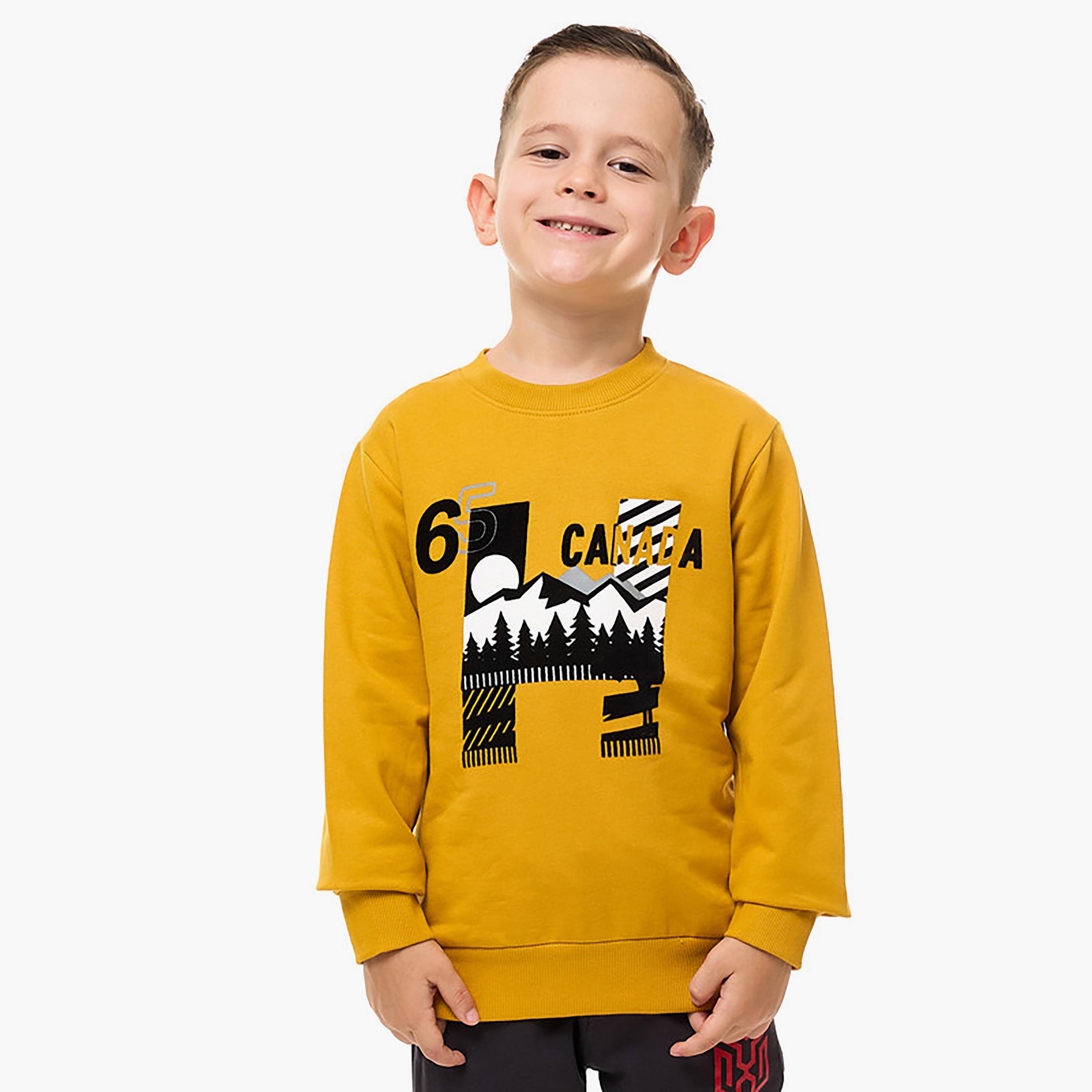 Victor and Jane Printed Long Sleeves Sweatshirt-baby-boys-clothing-winterwear-sweatshirts-image-1