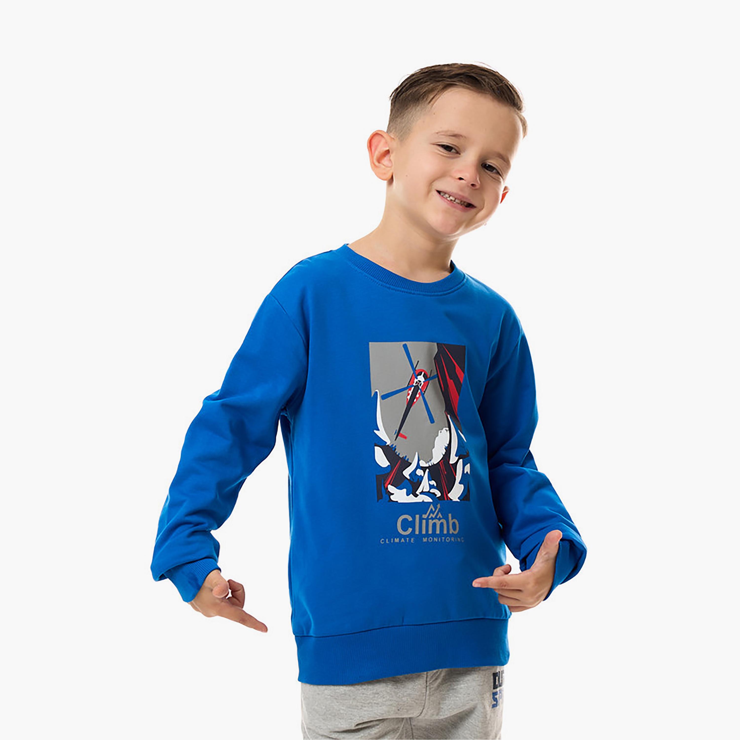 سويت شيرت بأكمام طويلة مطبوع من فيكتور اند جين-boys-clothing-sweatshirts-image-6