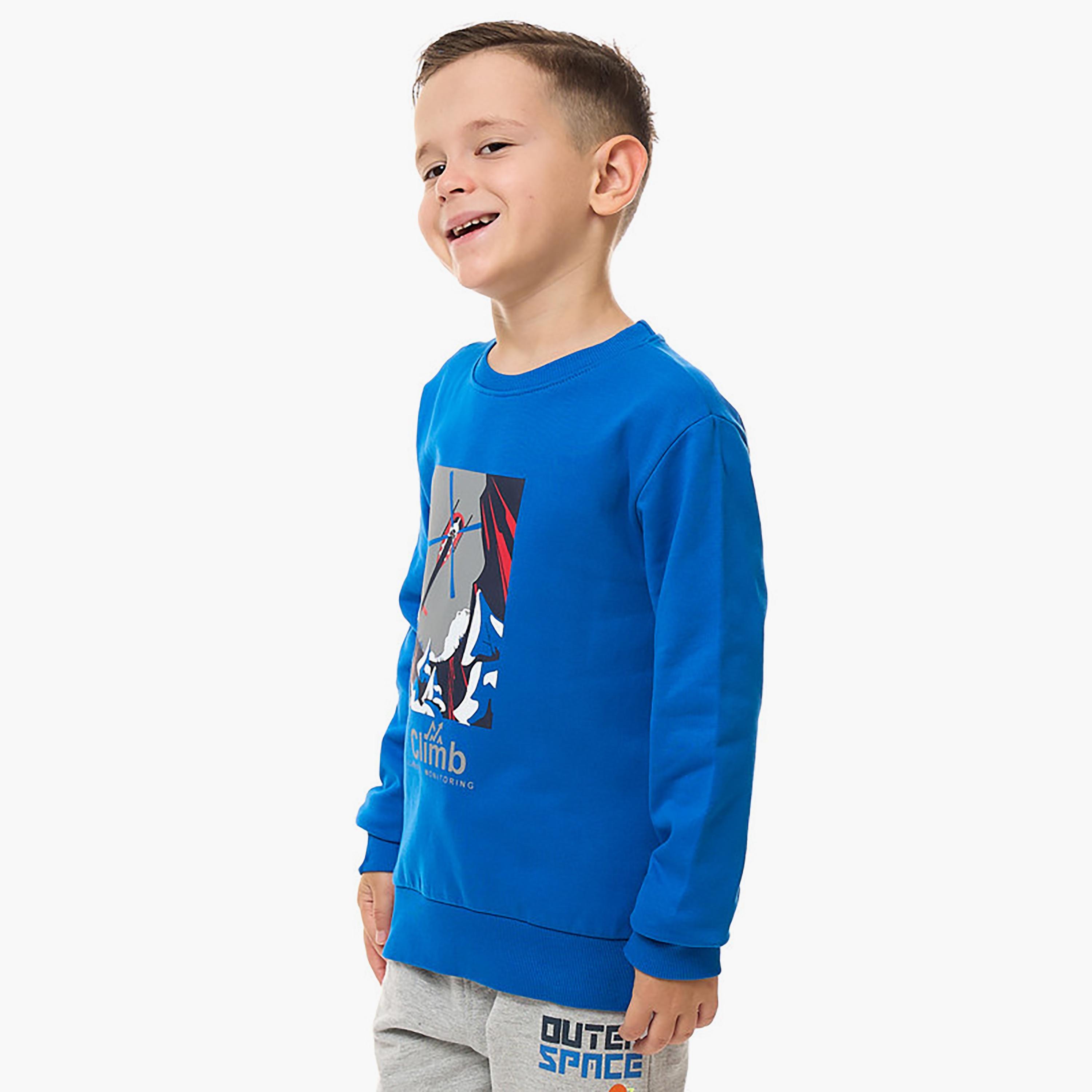 سويت شيرت بأكمام طويلة مطبوع من فيكتور اند جين-boys-clothing-sweatshirts-image-5
