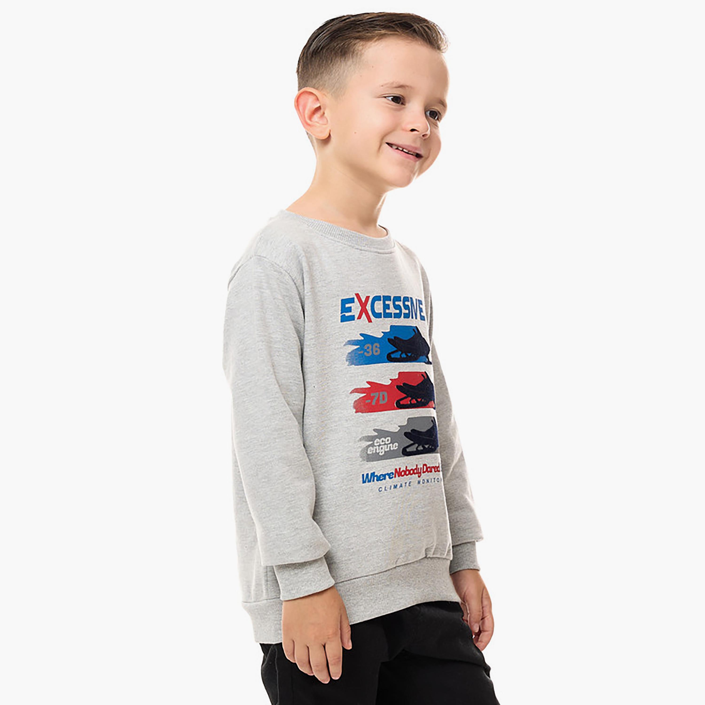 Victor and Jane Printed Long Sleeves Sweatshirt-baby-boys-clothing-winterwear-sweatshirts-image-2