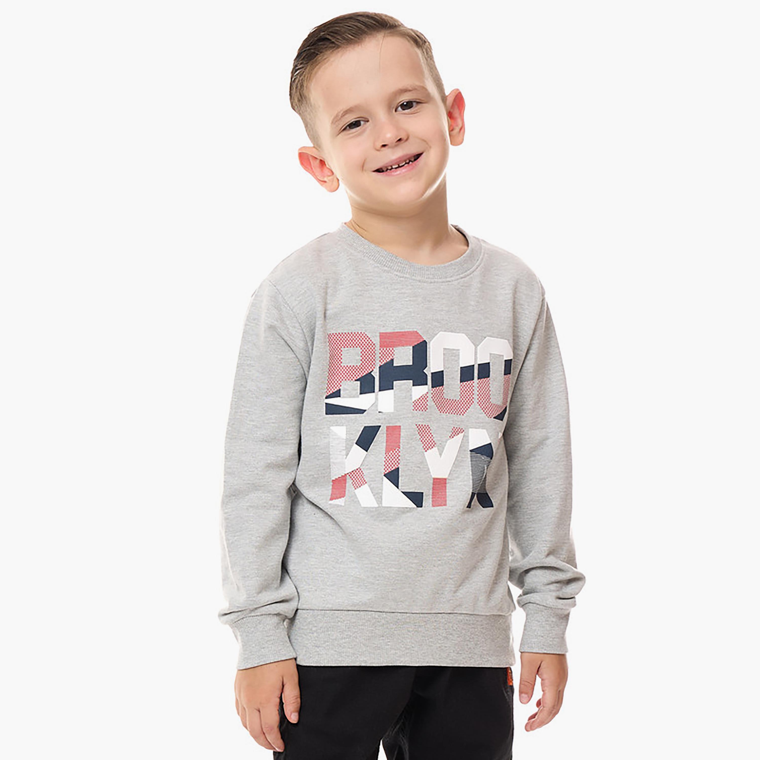 Victor and Jane Printed Long Sleeves Sweatshirt-baby-boys-clothing-winterwear-sweatshirts-image-1