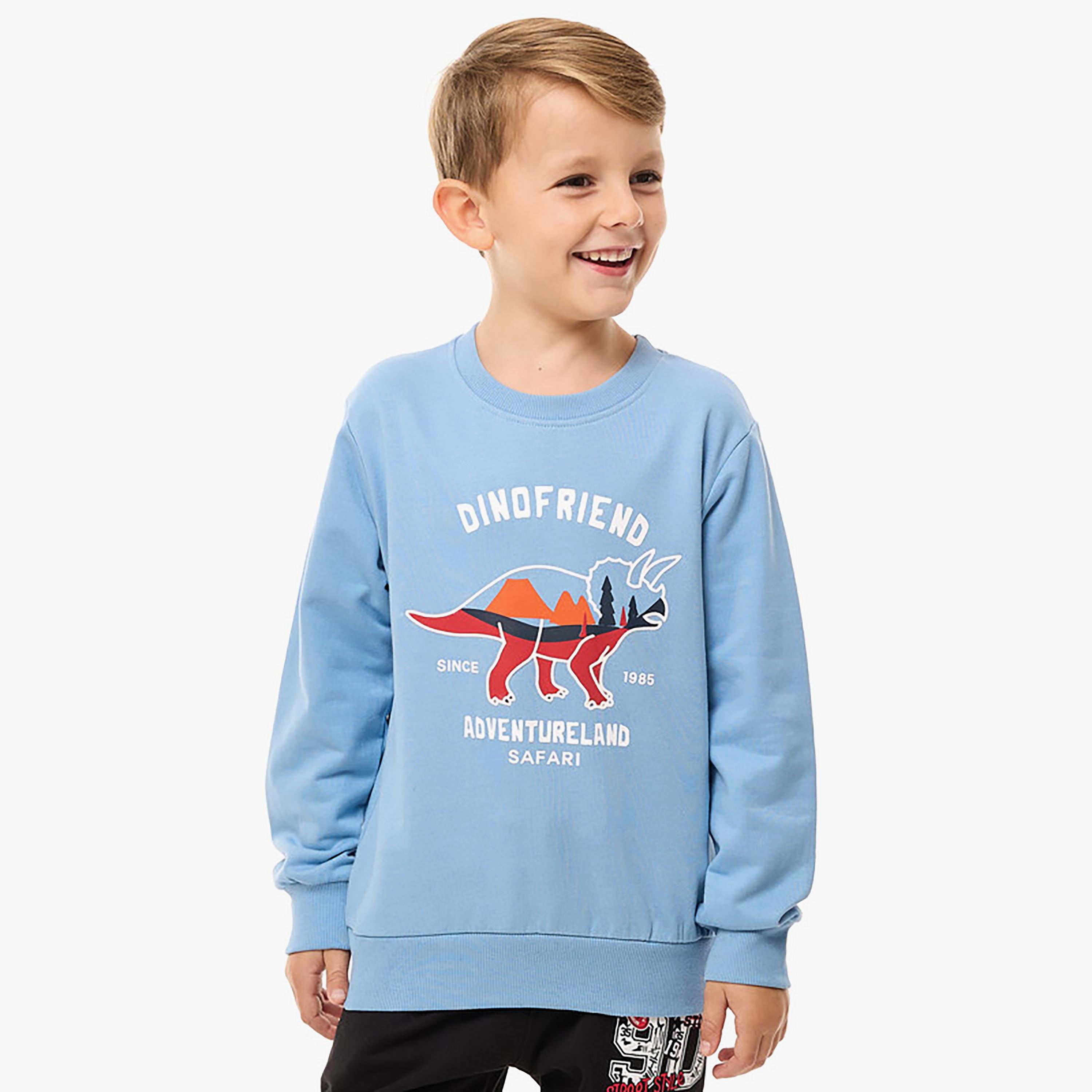 Victor and Jane Printed Long Sleeves Sweatshirt-baby-boys-clothing-winterwear-sweatshirts-image-1