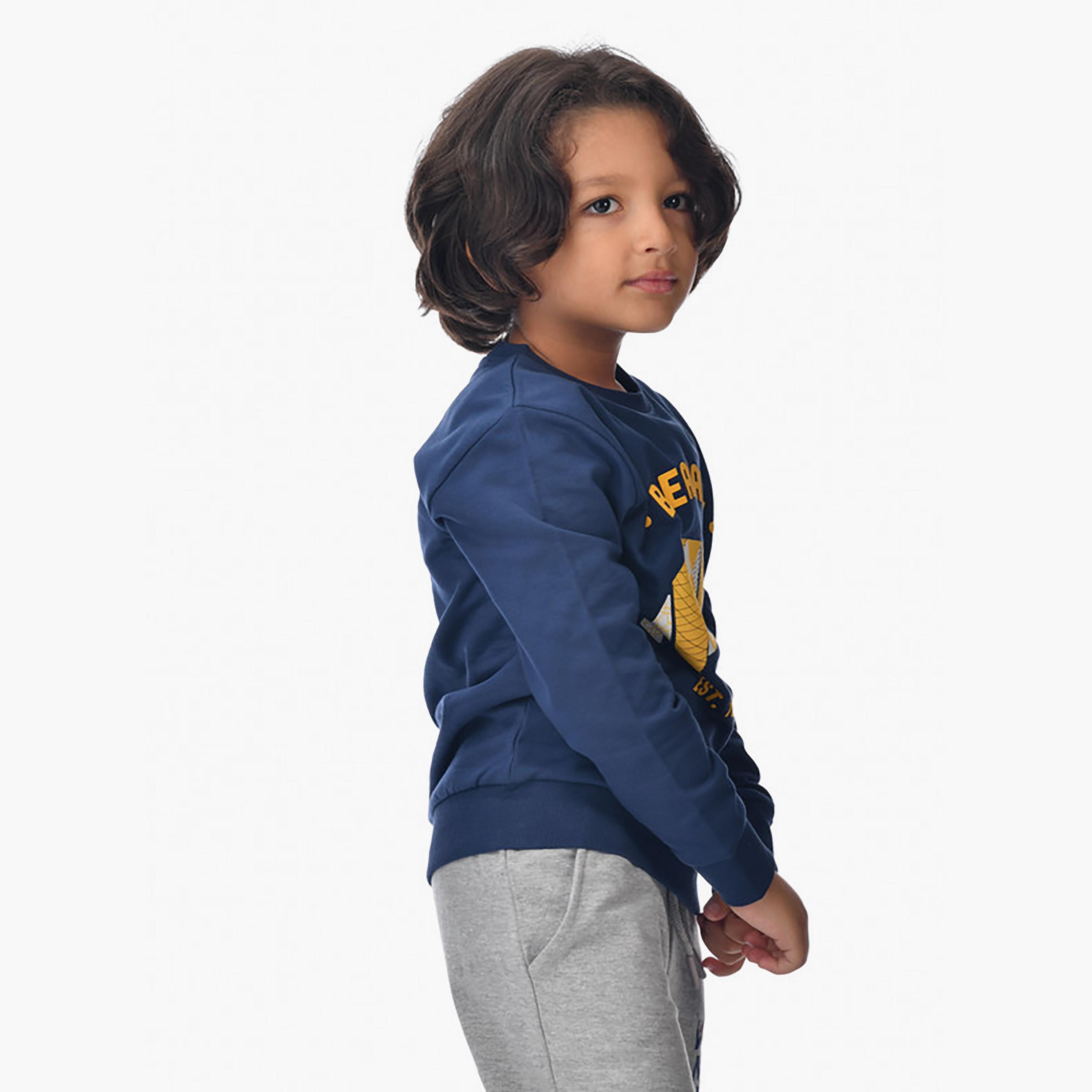 Victor and Jane Printed Long Sleeves Sweatshirt-baby-boys-clothing-winterwear-sweatshirts-image-2
