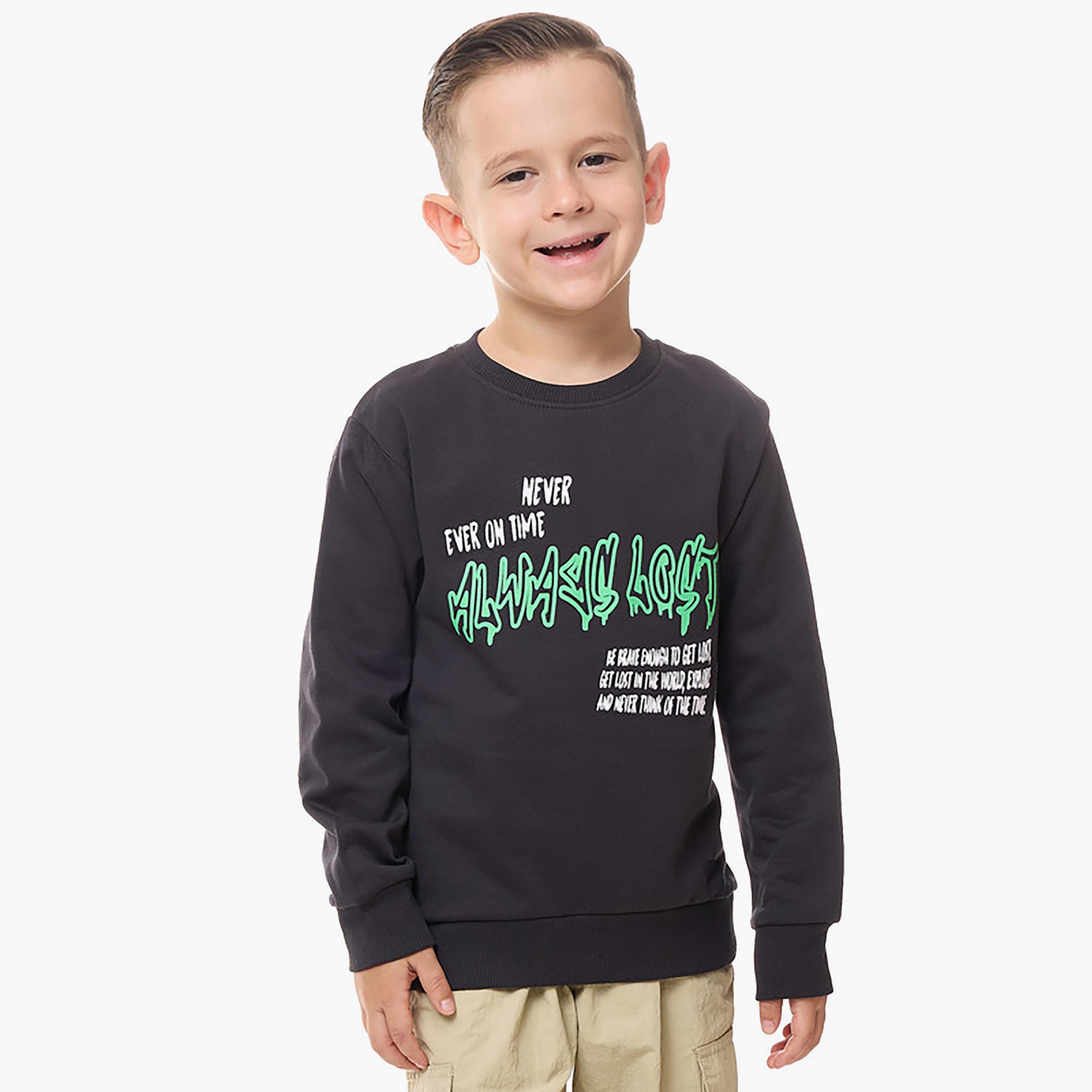 Victor and Jane Printed Long Sleeves Sweatshirt-boys-clothing-sweatshirts-image-1