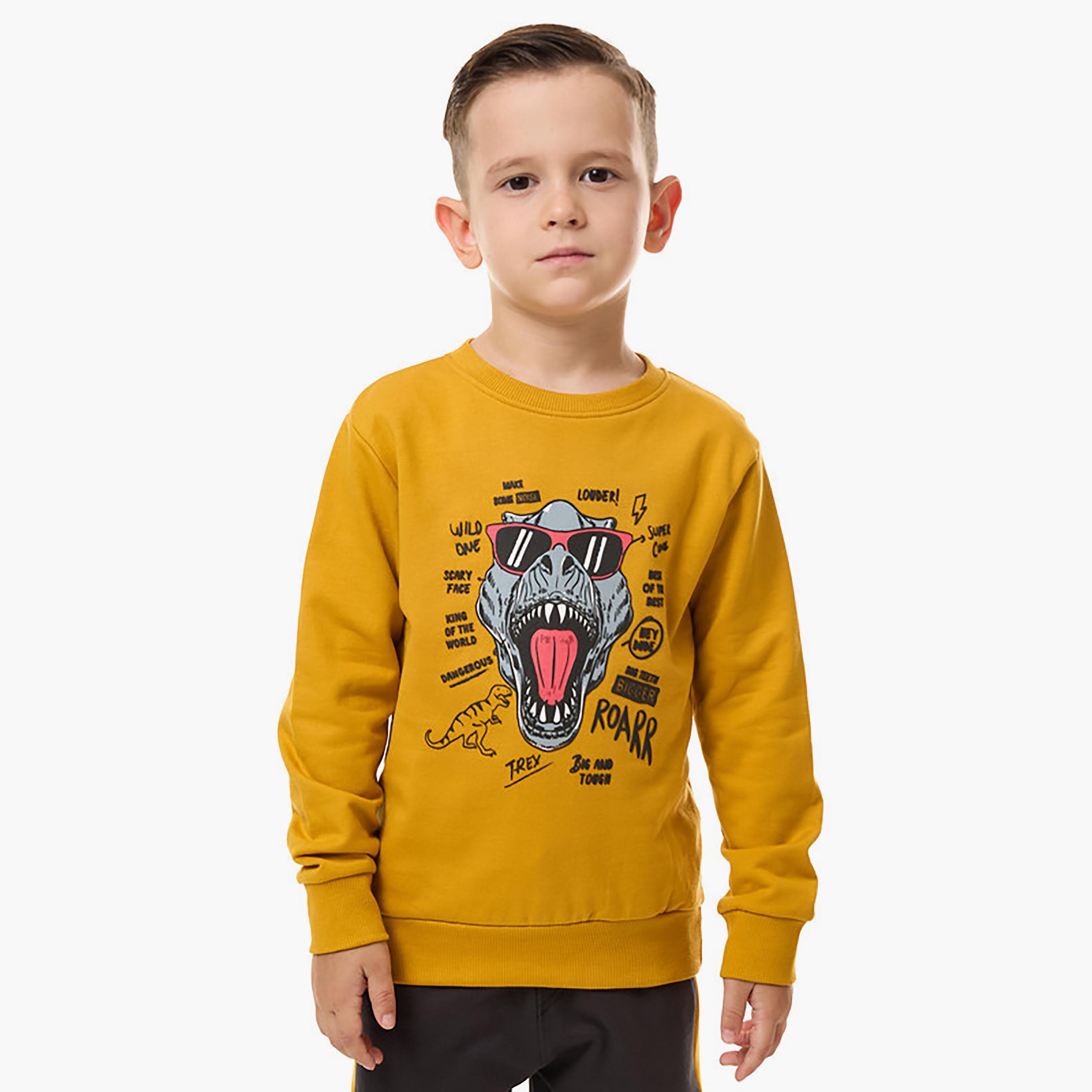 Victor and Jane 2-Piece Printed Long Sleeves T-Shirt with Joggers-boys-clothing-setsandcoords-image-4