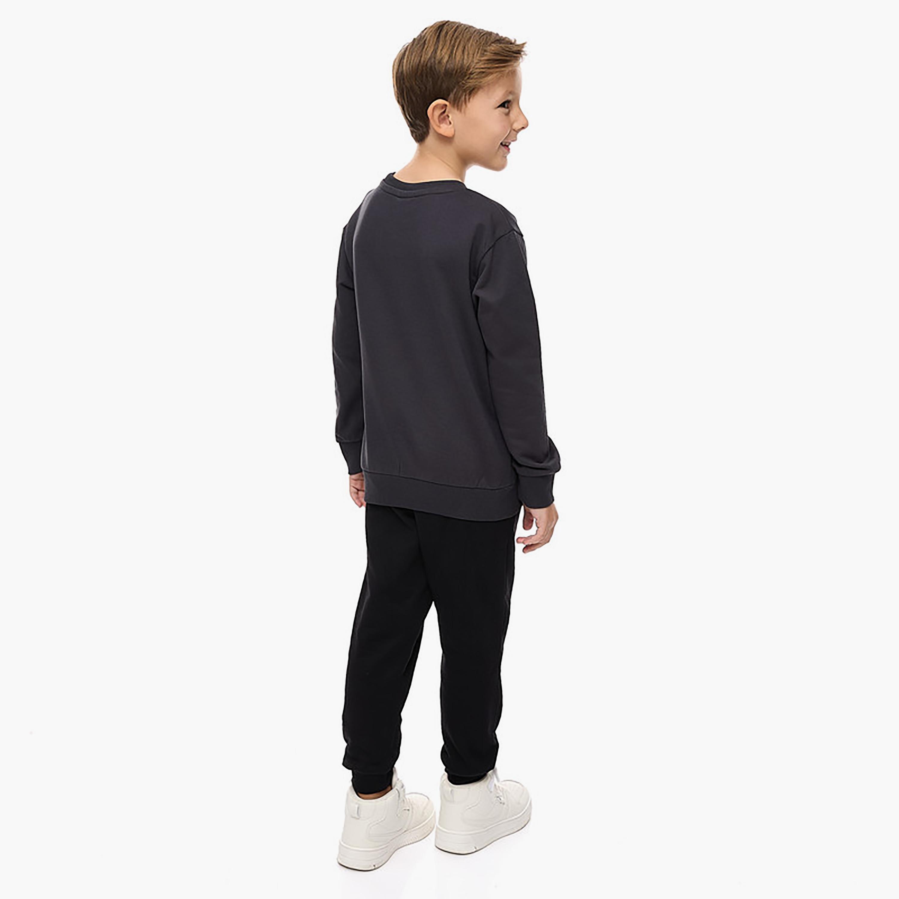 Victor and Jane 2-Piece Printed Long Sleeves T-Shirt with Joggers-boys-clothing-setsandcoords-image-3