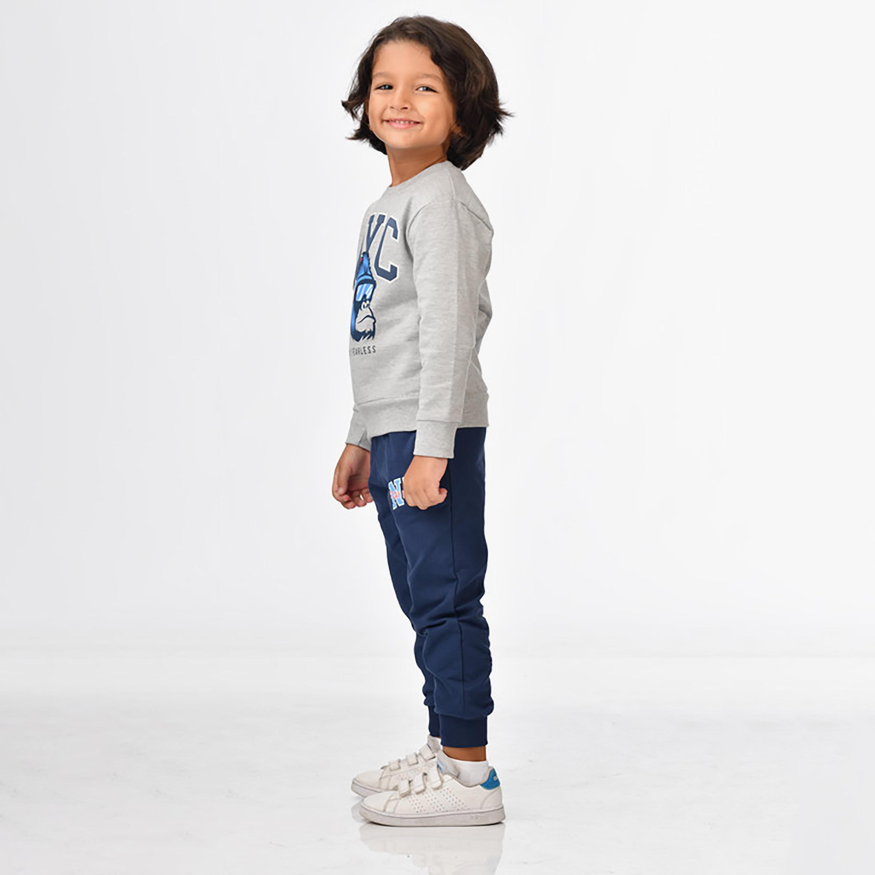 Victor and Jane 2-Piece Printed Long Sleeves T-Shirt with Joggers-boys-clothing-setsandcoords-image-4