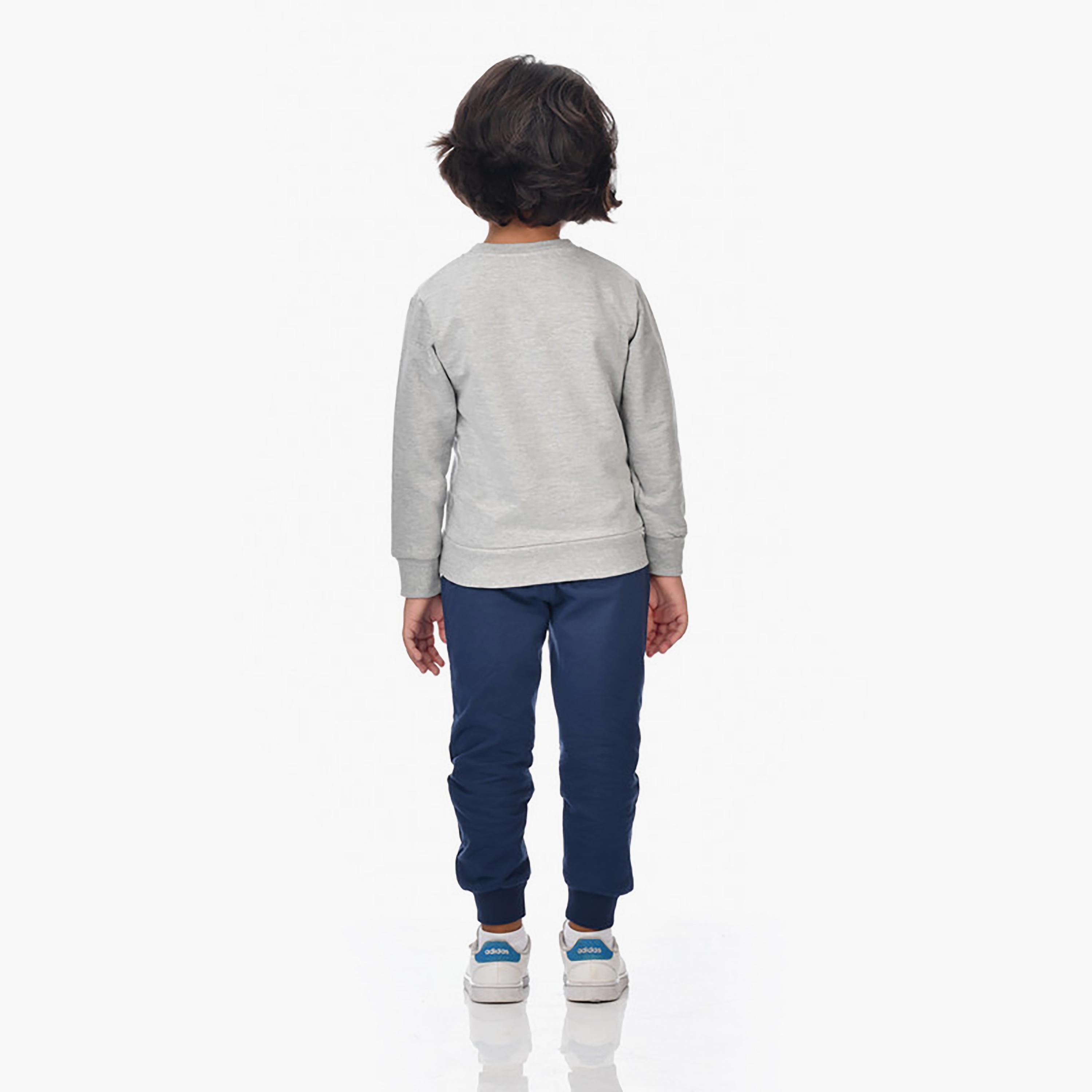 Victor and Jane 2-Piece Printed Long Sleeves T-Shirt with Joggers-boys-clothing-setsandcoords-image-5