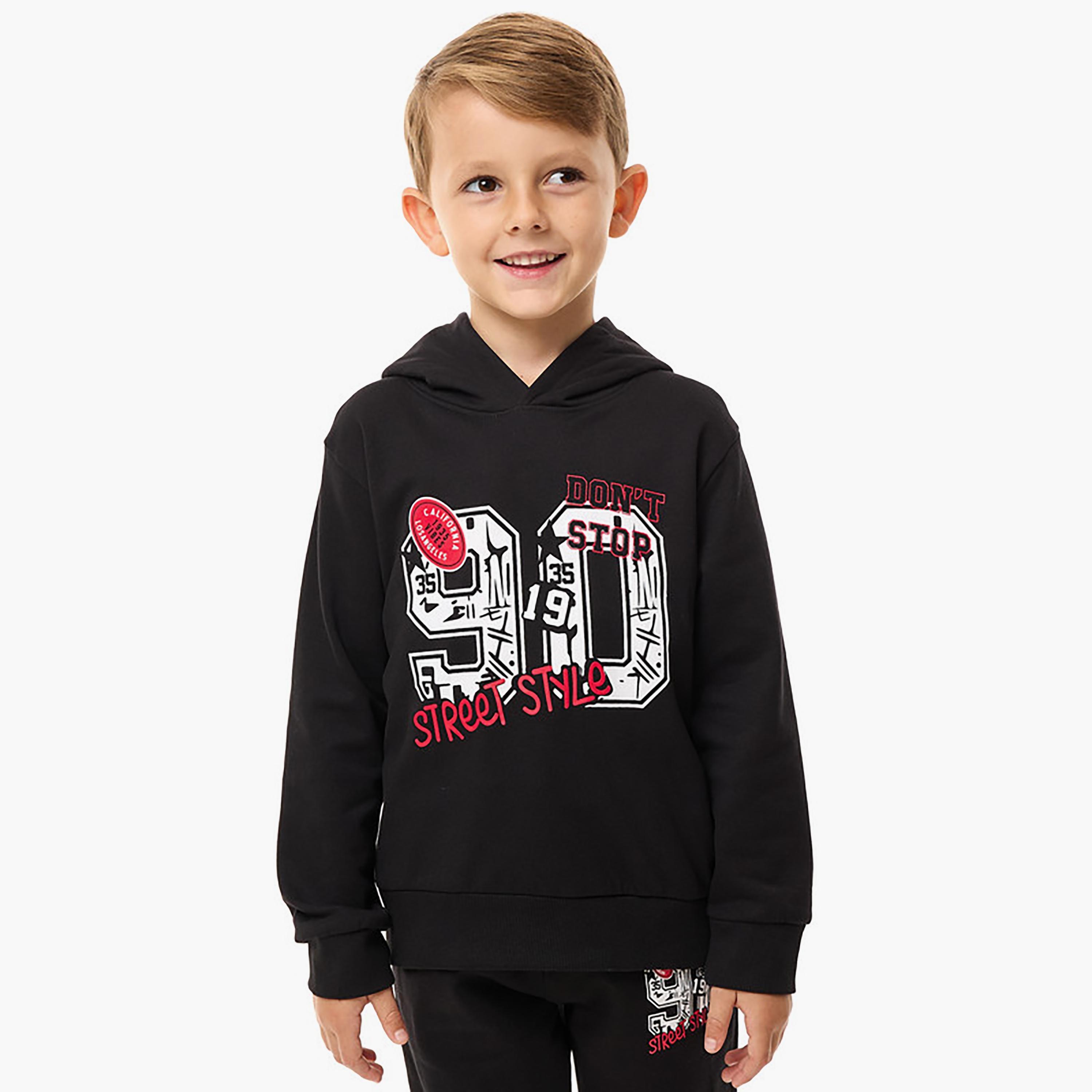 Victor and Jane 2-Piece Printed Long Sleeves Hoodie with Joggers-boys-clothing-setsandcoords-image-4